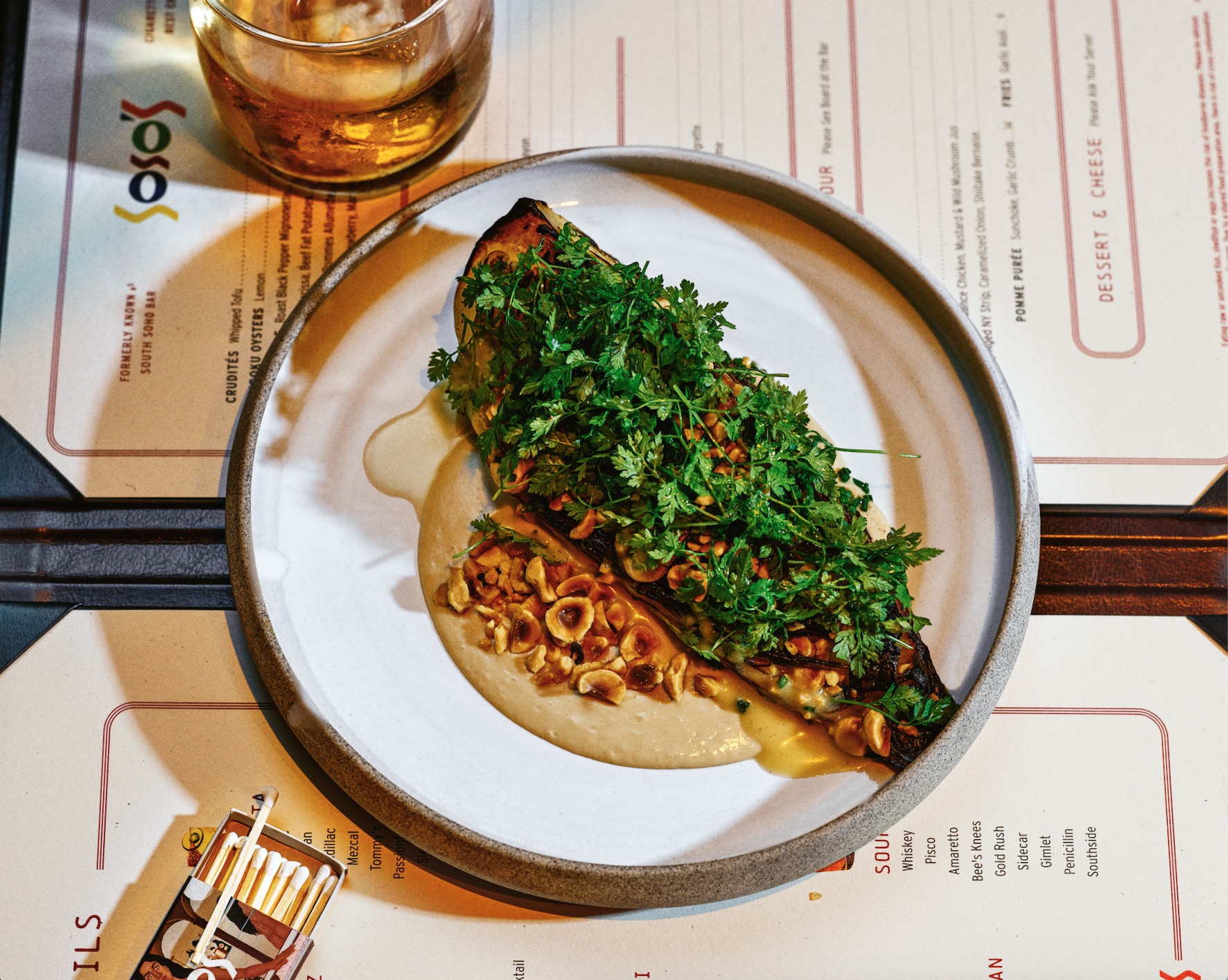 a plate of food on a table
