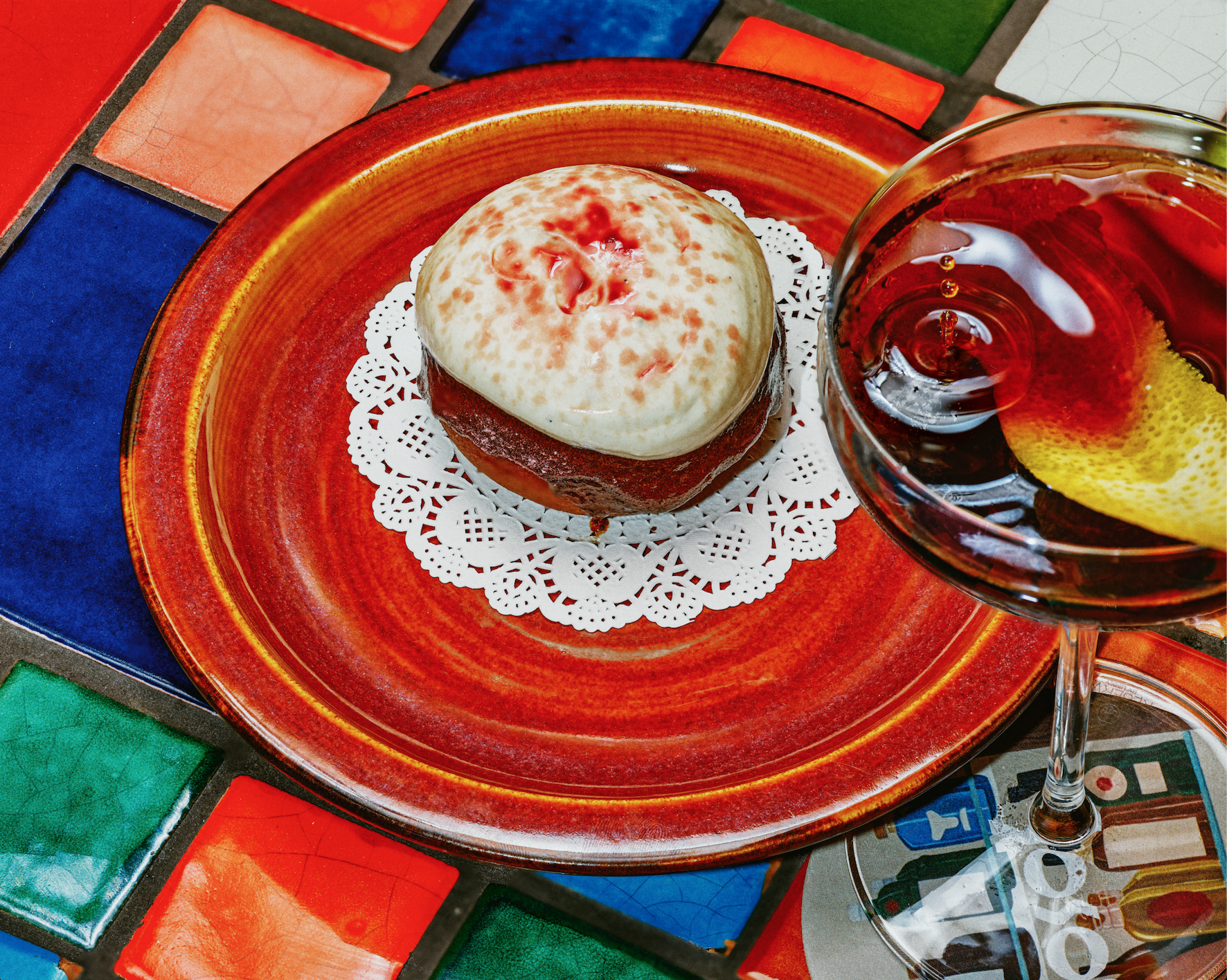 a plate of food on a table