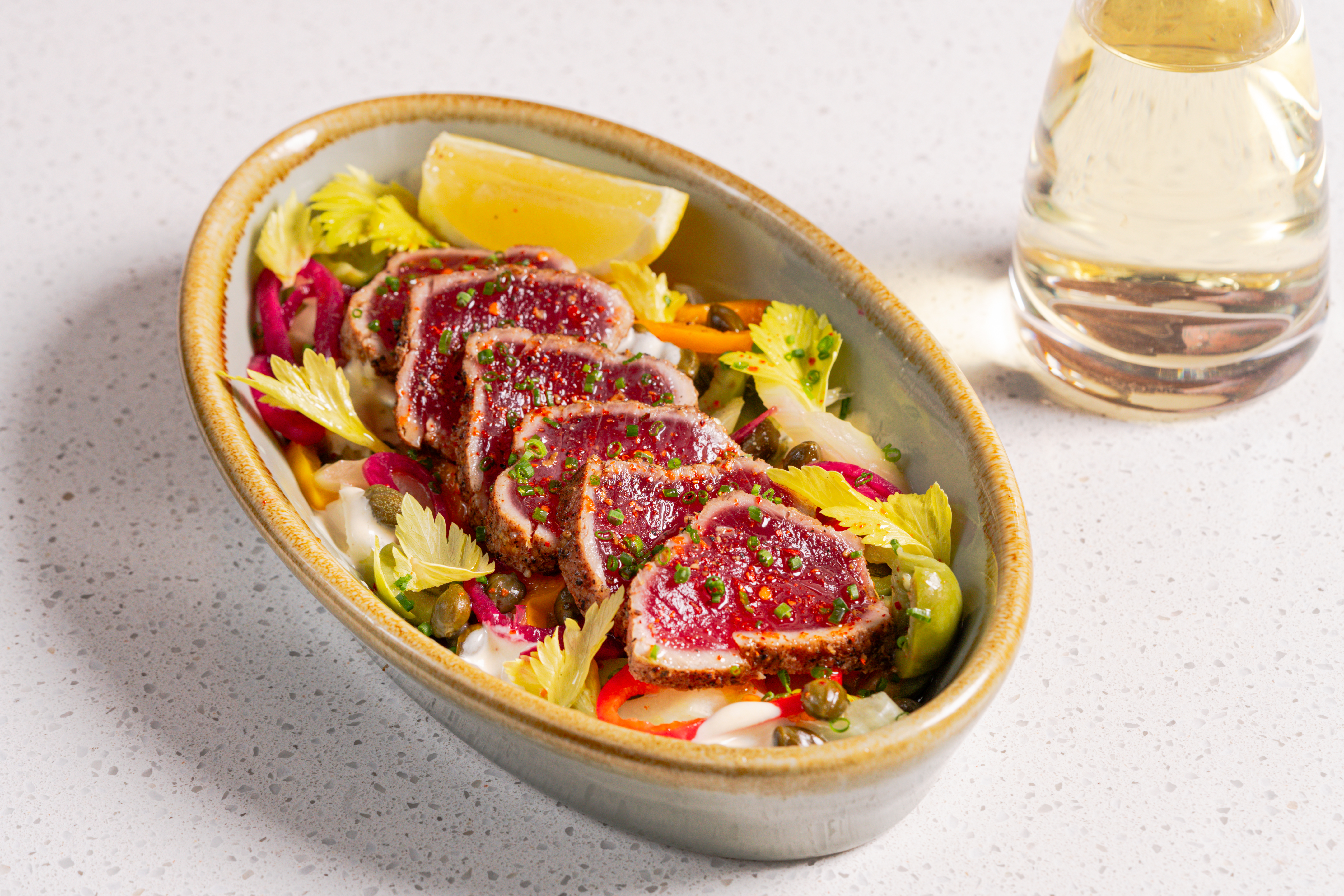 a bowl of meat and vegetables