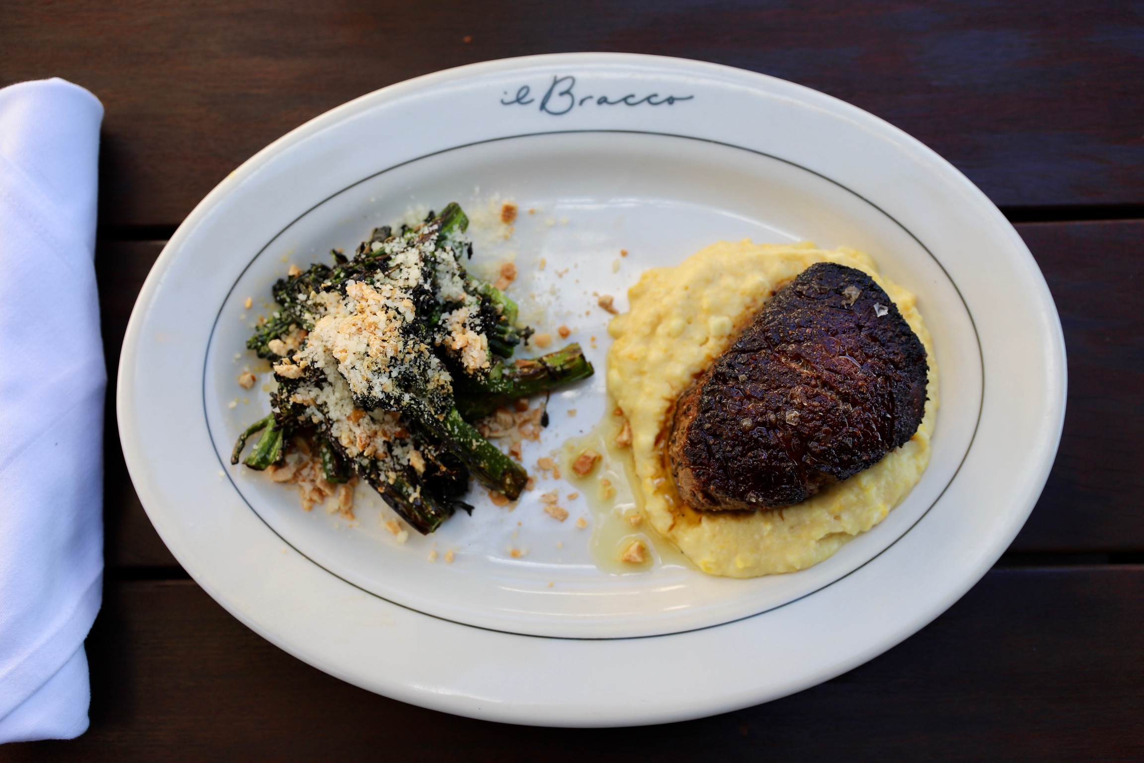 a plate of food on a table