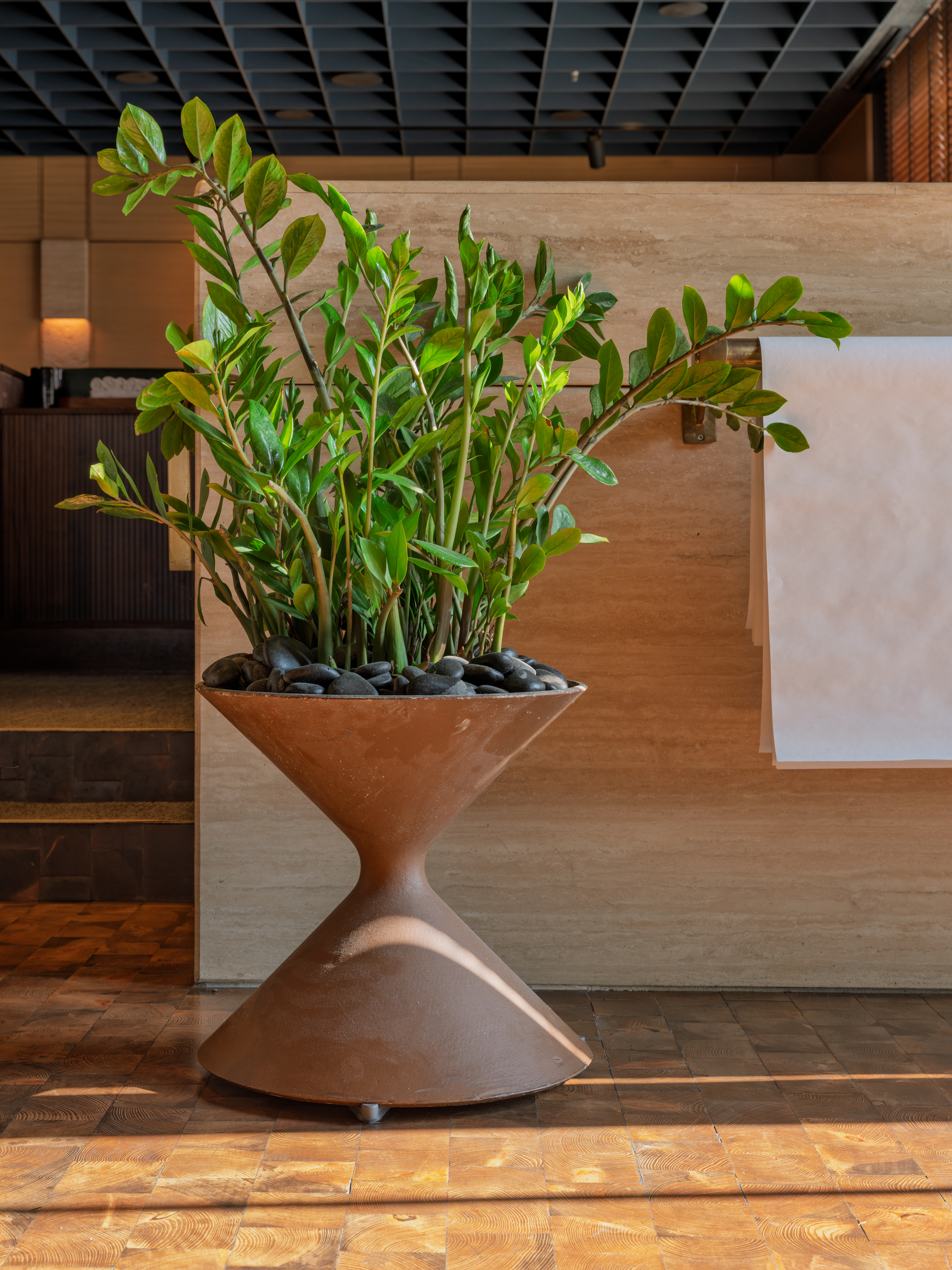 a vase of flowers on a table
