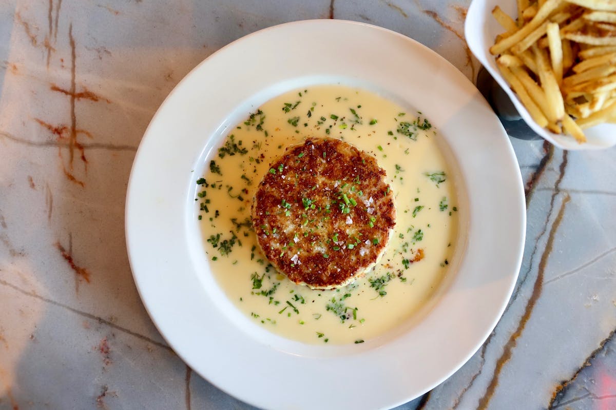 a bowl of food on a plate