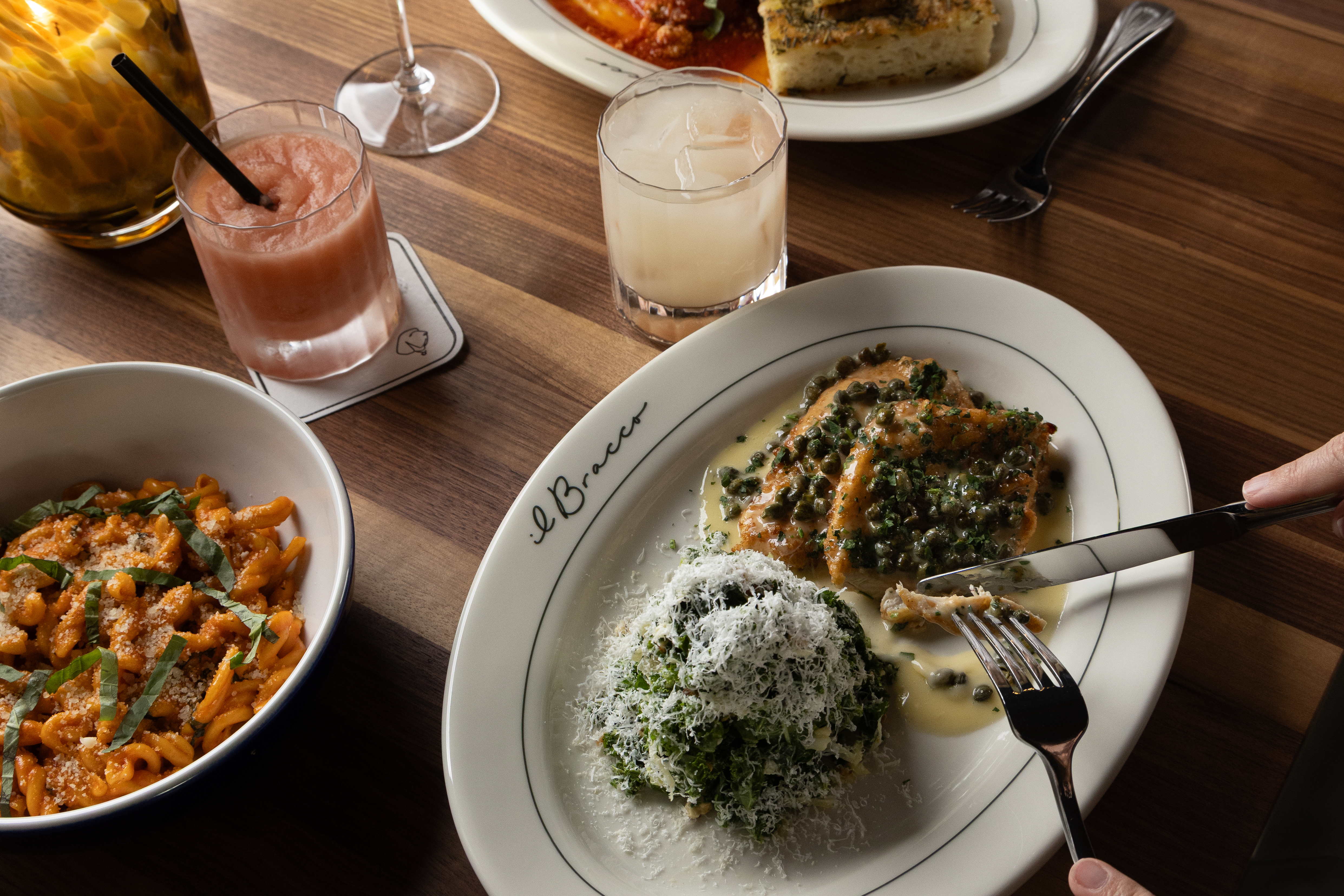a plate of food on a table