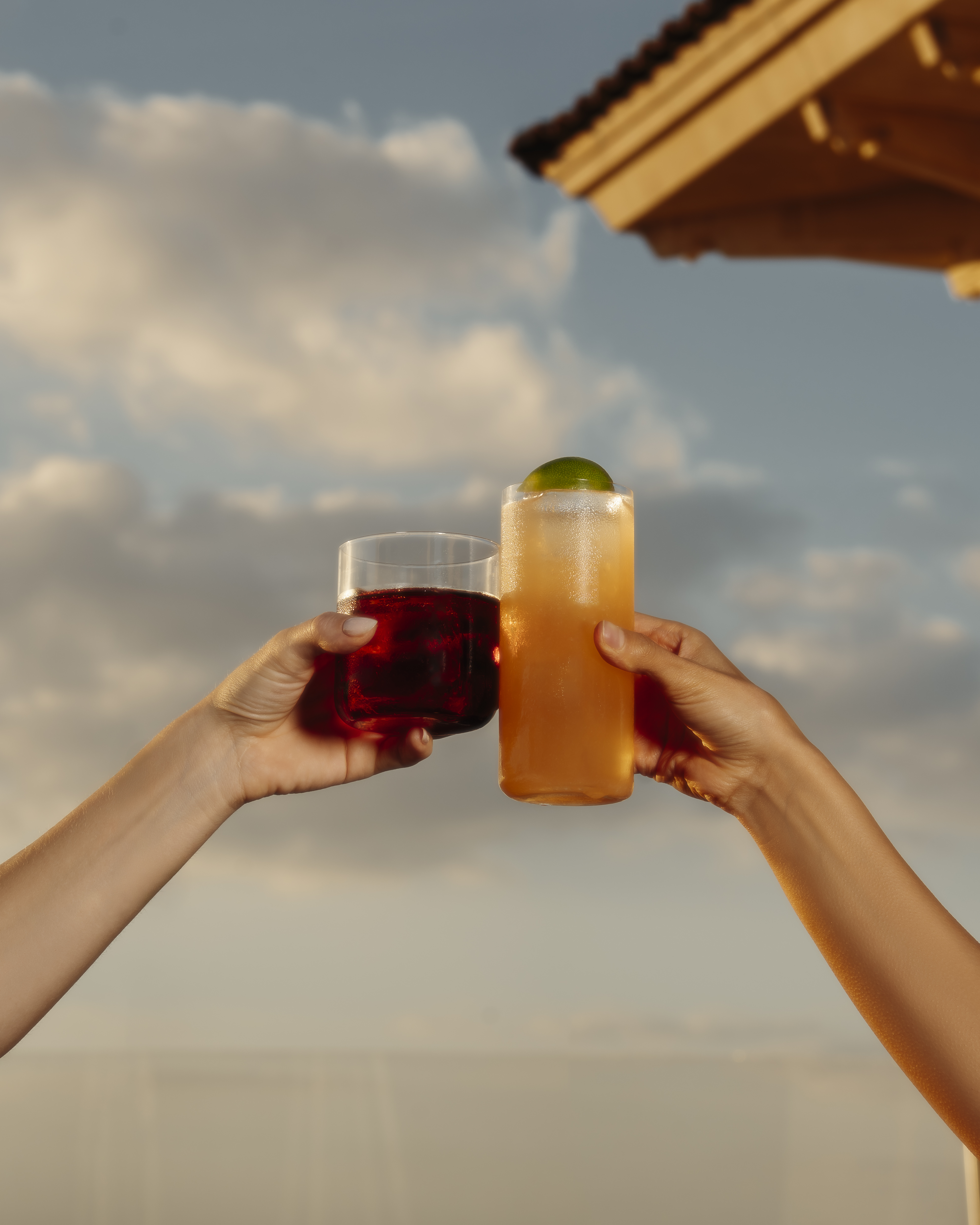 a hand holding a glass of water