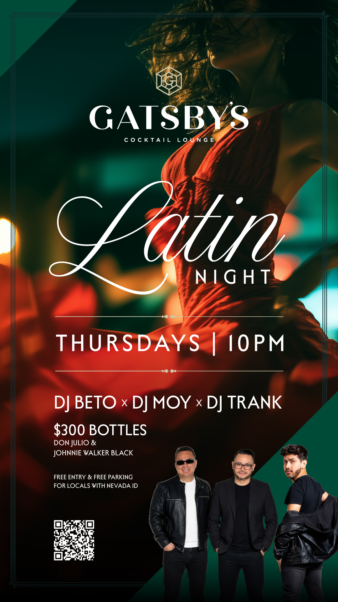 Latin night gatsbys cocktail lounge las vegas
