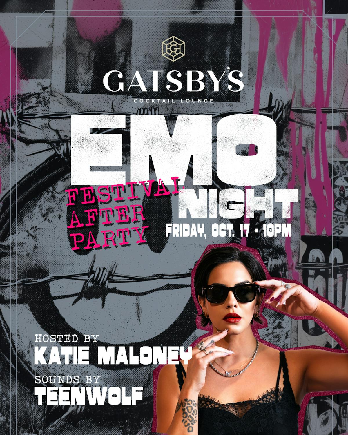 Emo Night at Gatsby's Hosteed by Katie Maloney