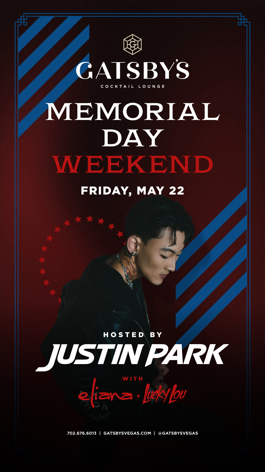 Justin Park Performing at Gatsby's Cocktail lounge