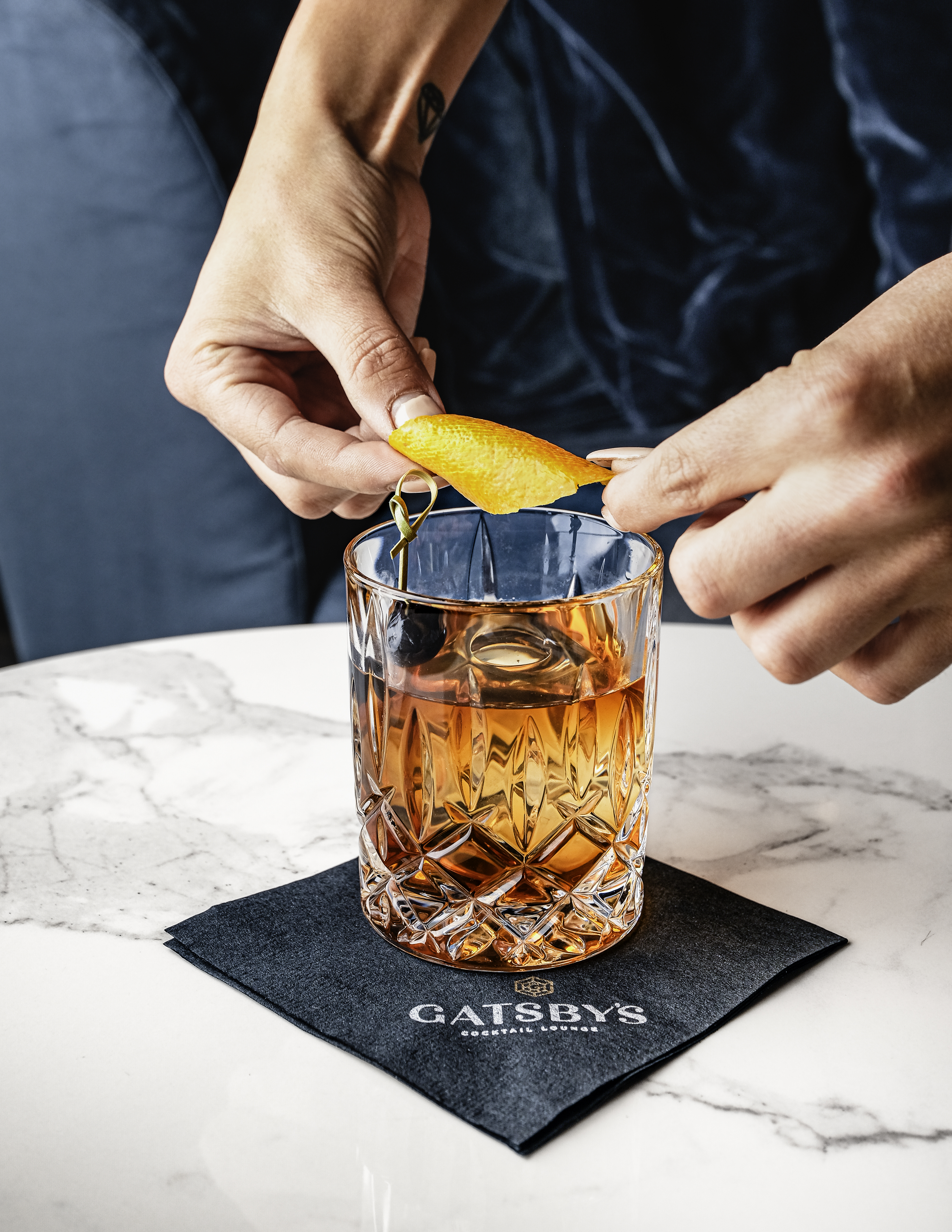Gatz old fashioned at Gatsby's Cocktail lounge in Las Vegas