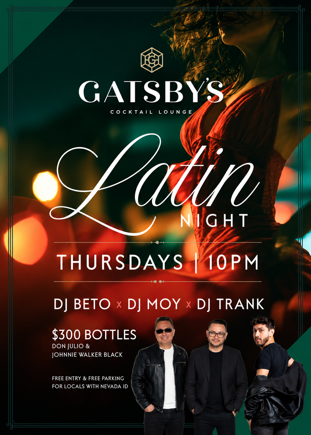 Latin night gatsbys cocktail lounge las vegas