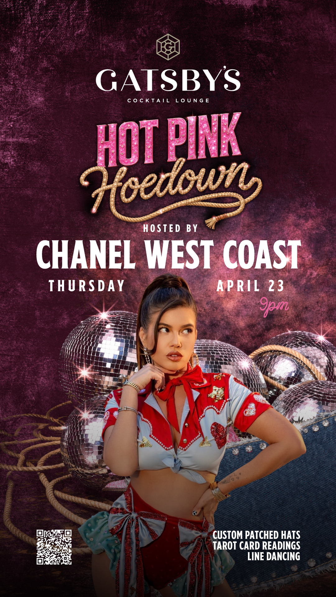 Hot Pink Hoedown at Gatsby's Cocktail Lounge Hosted by Chanel West Coast