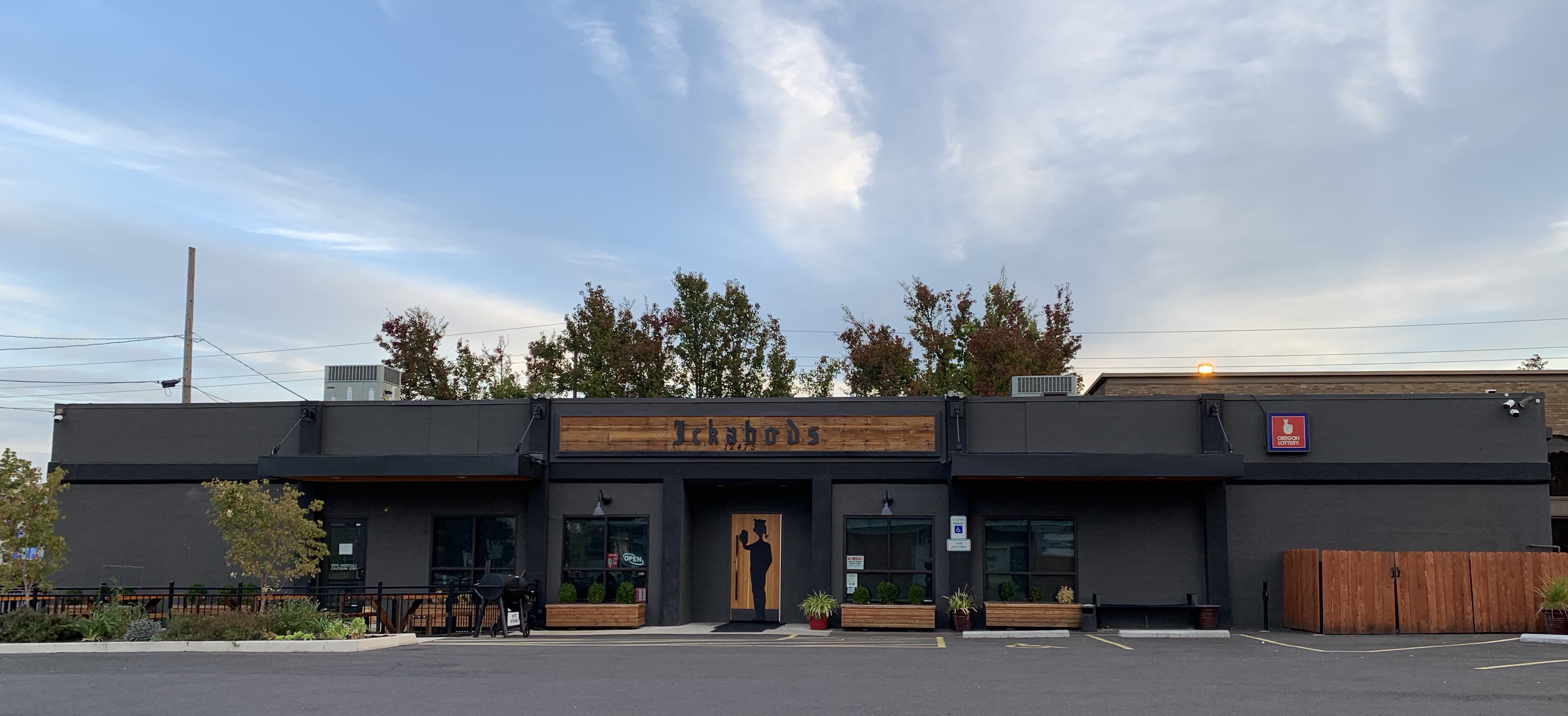 a store front at day