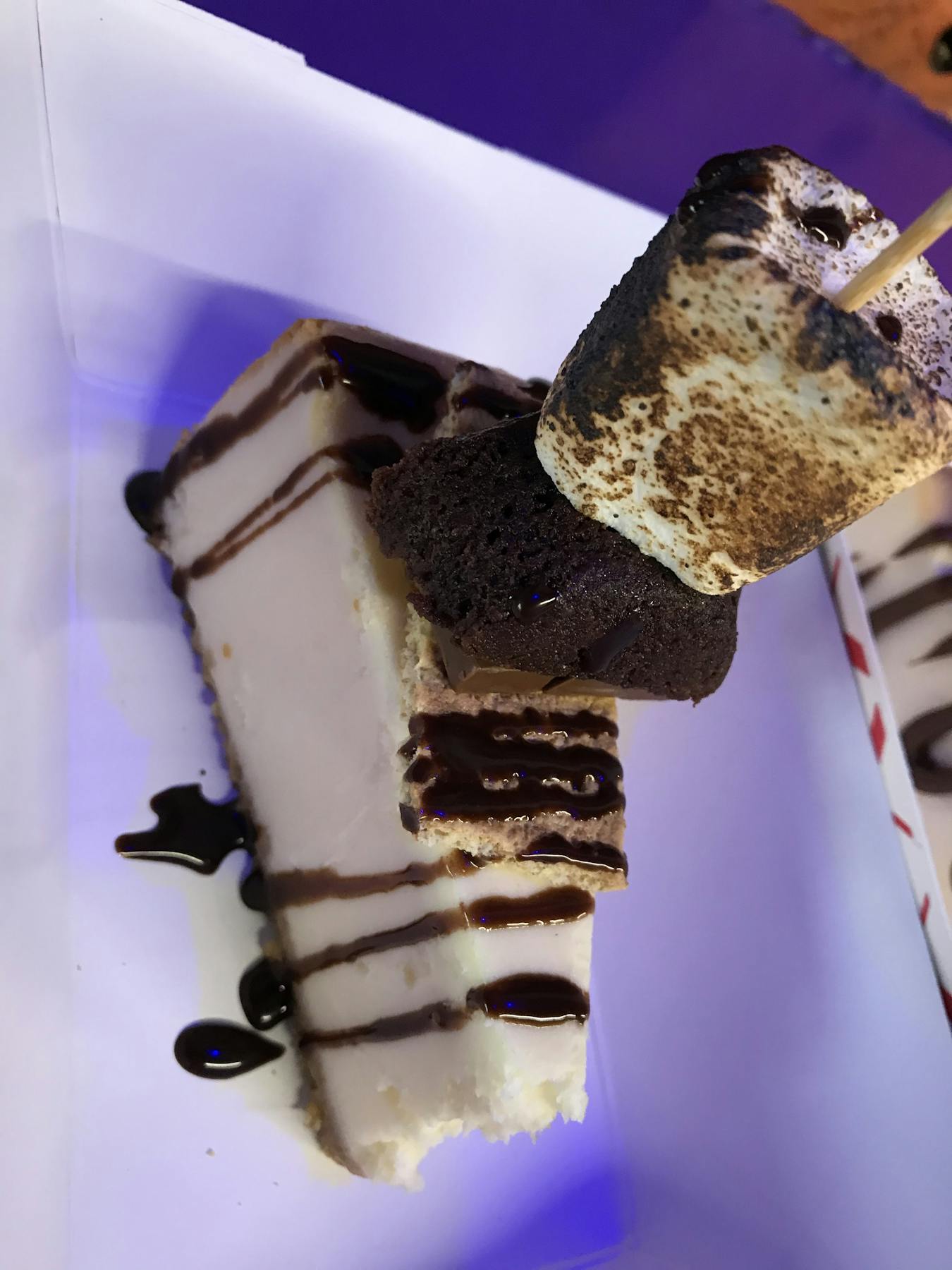 a piece of chocolate cake on a plate