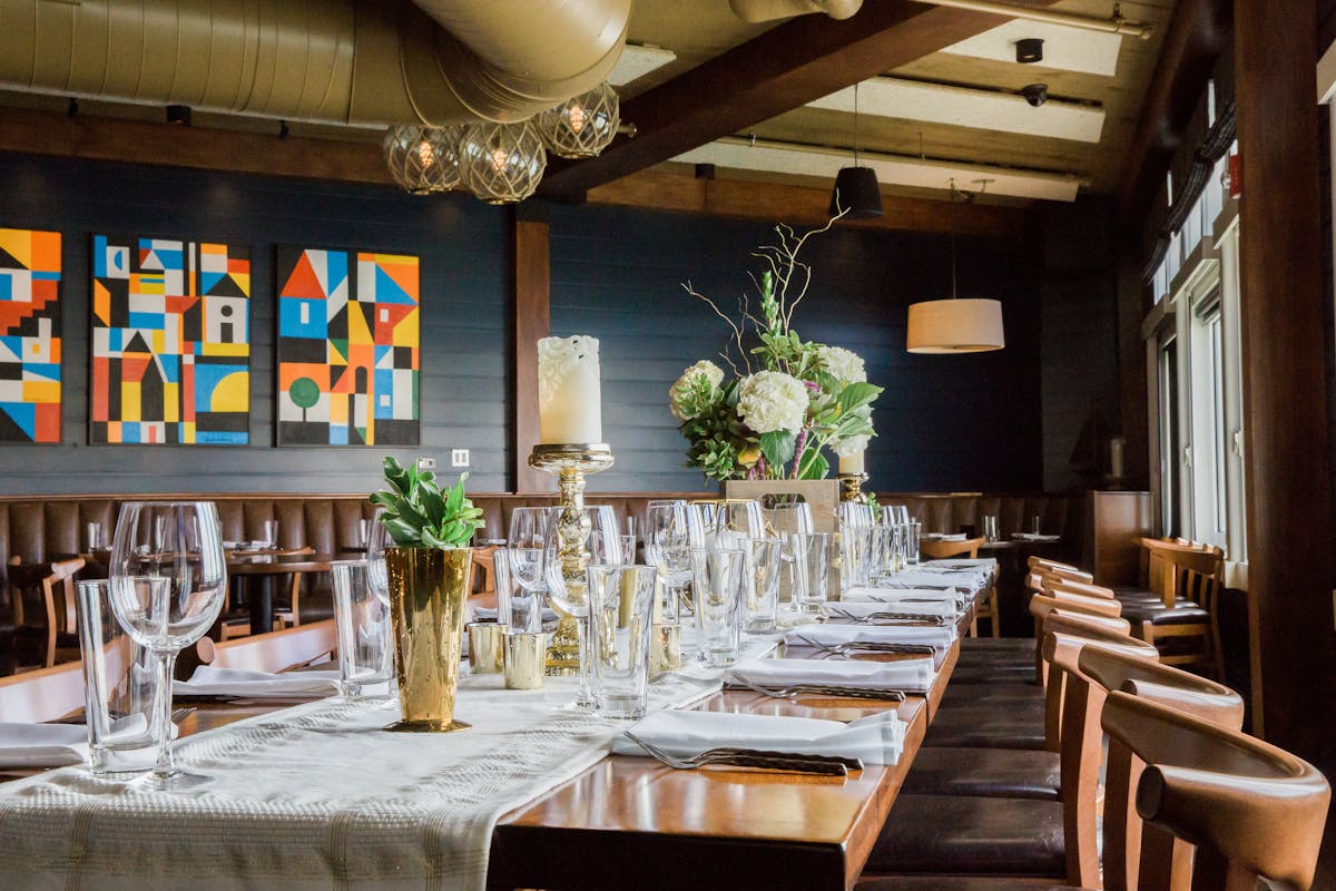a dining room table