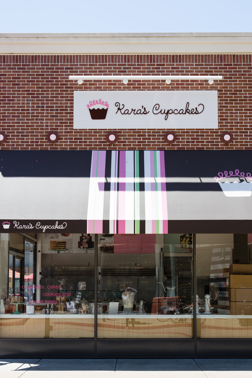 a store front with a sign on the front
