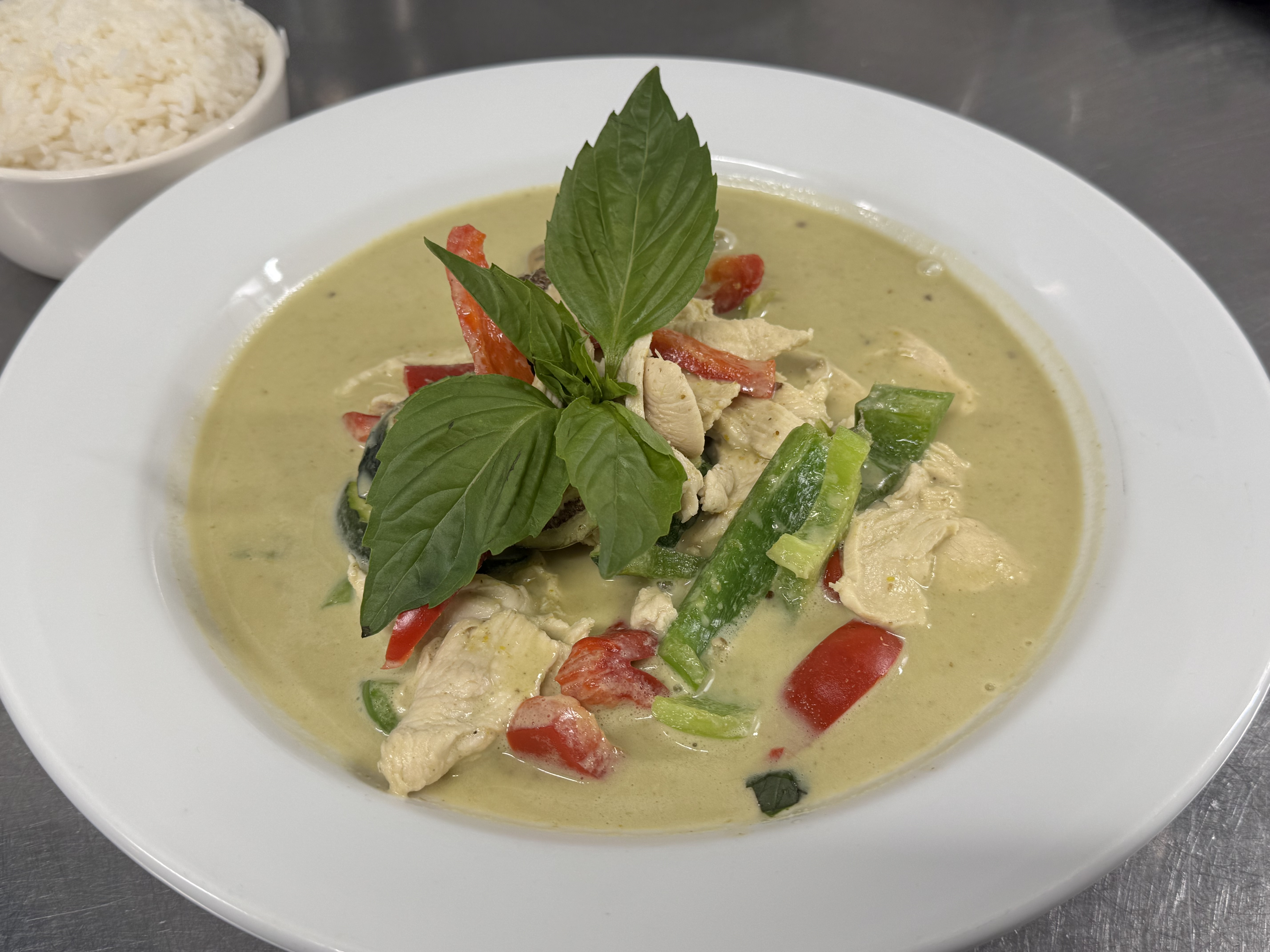 a bowl of food on a plate
