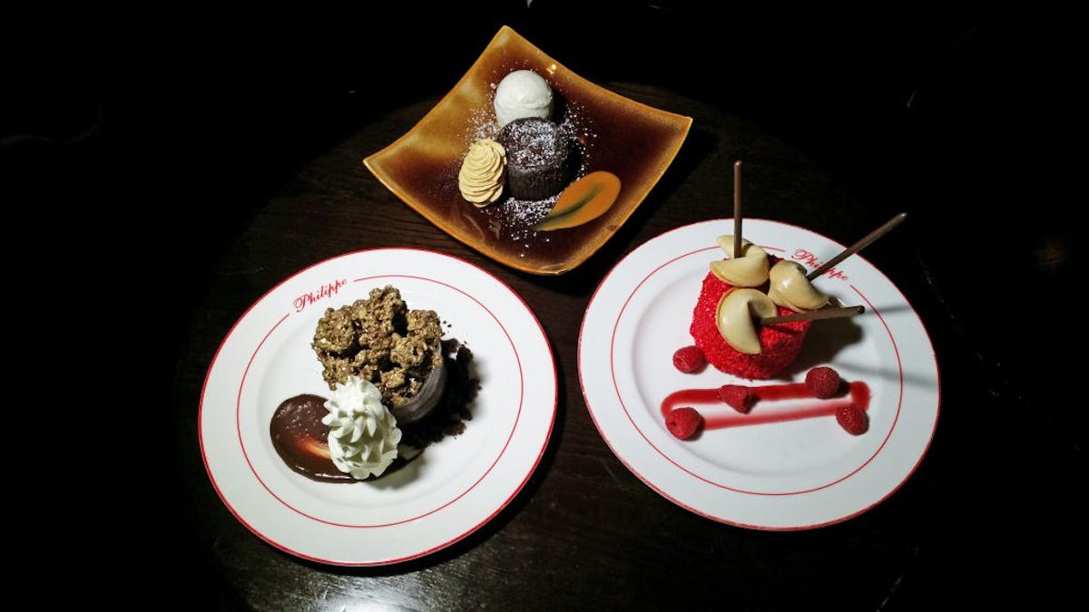 a plate of food on a table