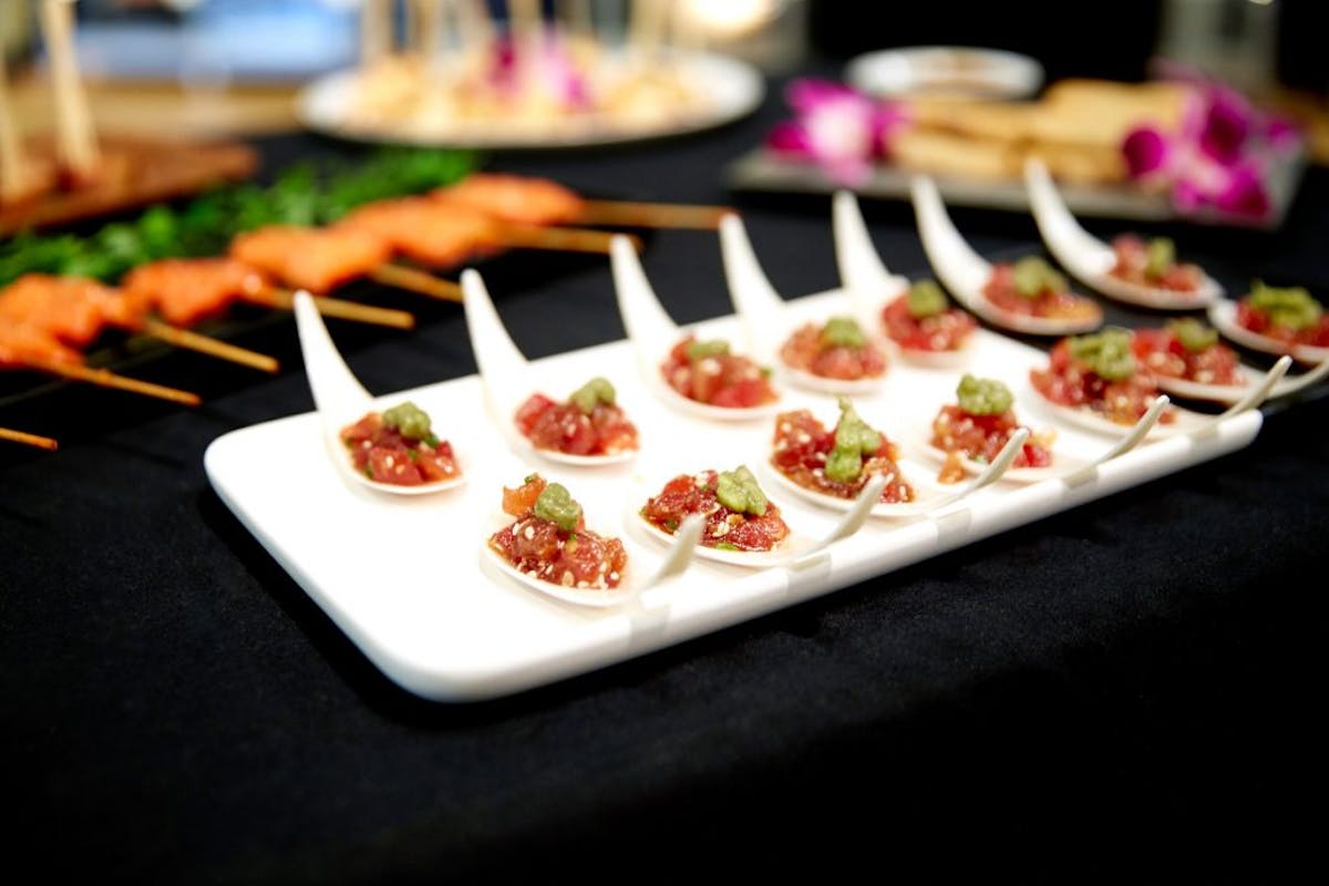 a plate of food on a table