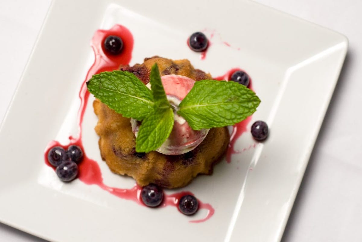 a plate of food on a table