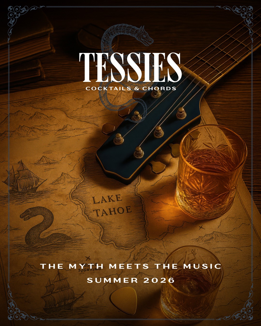 Tessie's Cocktails & Chords opens in Lake Tahoe's south shore Summer 2026 at Caesars Republic. Live music great cocktails and legendary fun.