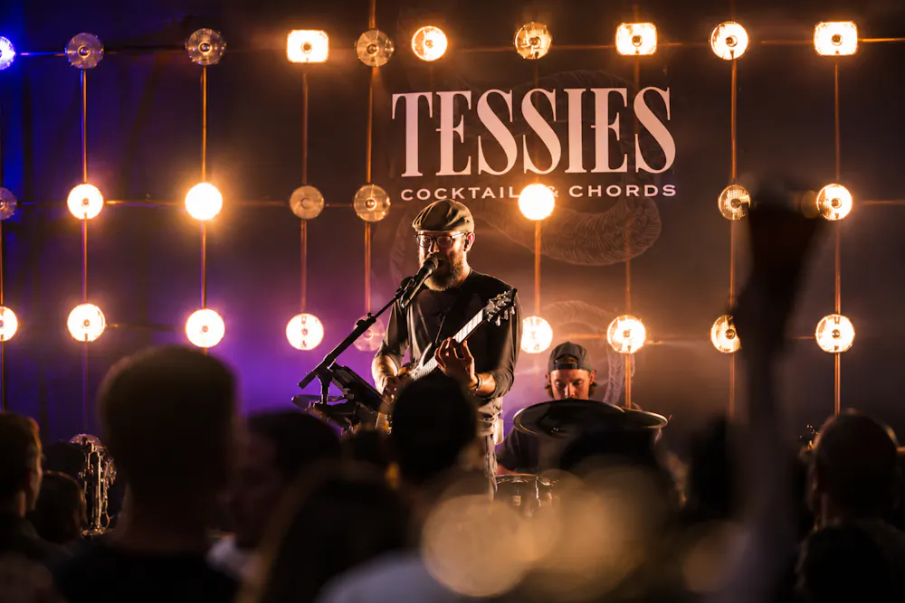 the after party is at tessies for those searching live music near me