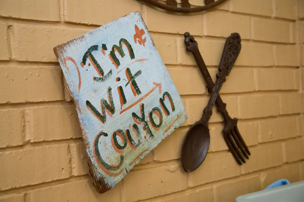 a sign on the side of a building