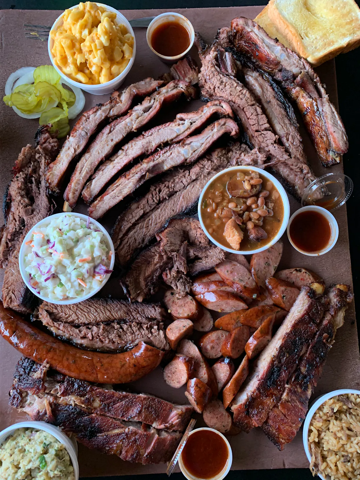 a plate of food on a table