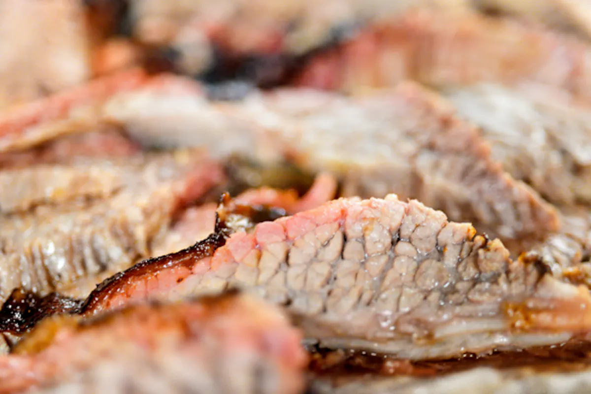a close up of food