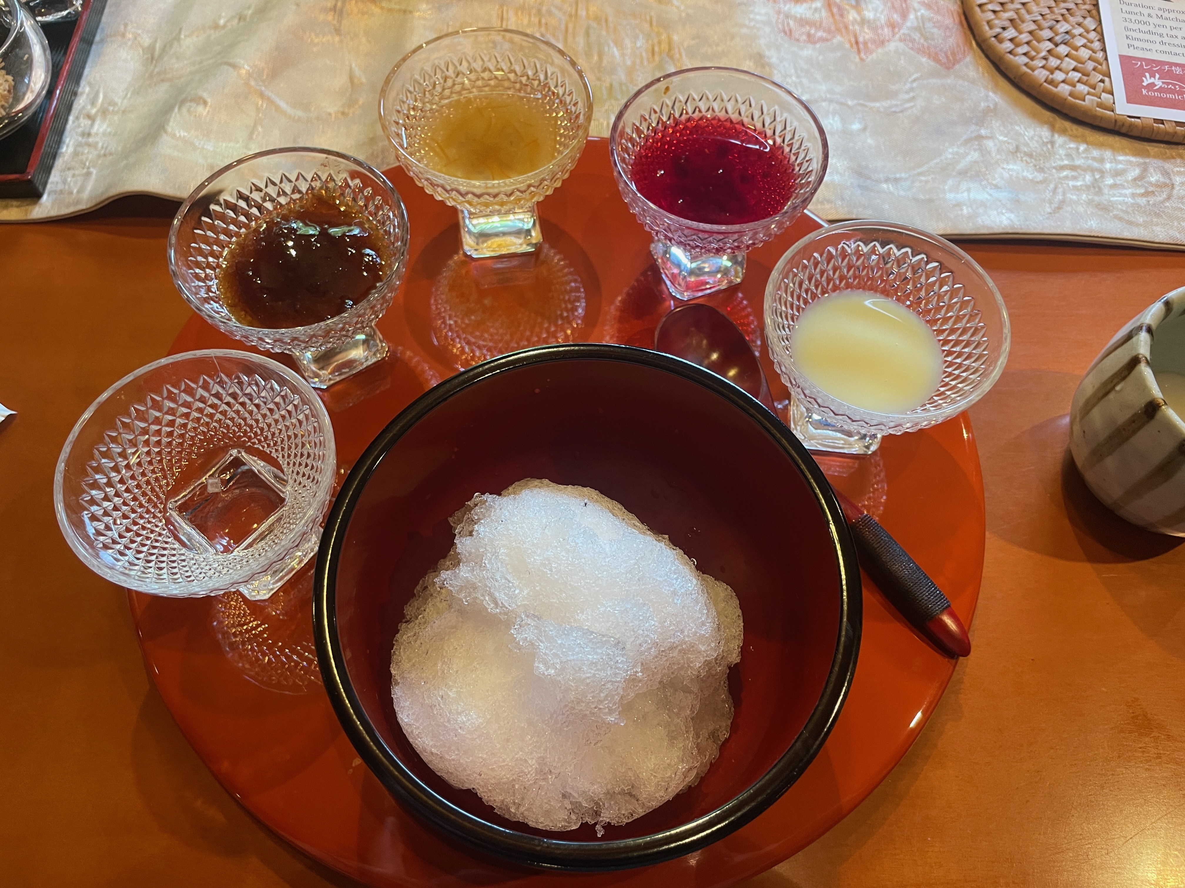 a table topped with plates of food on a plate