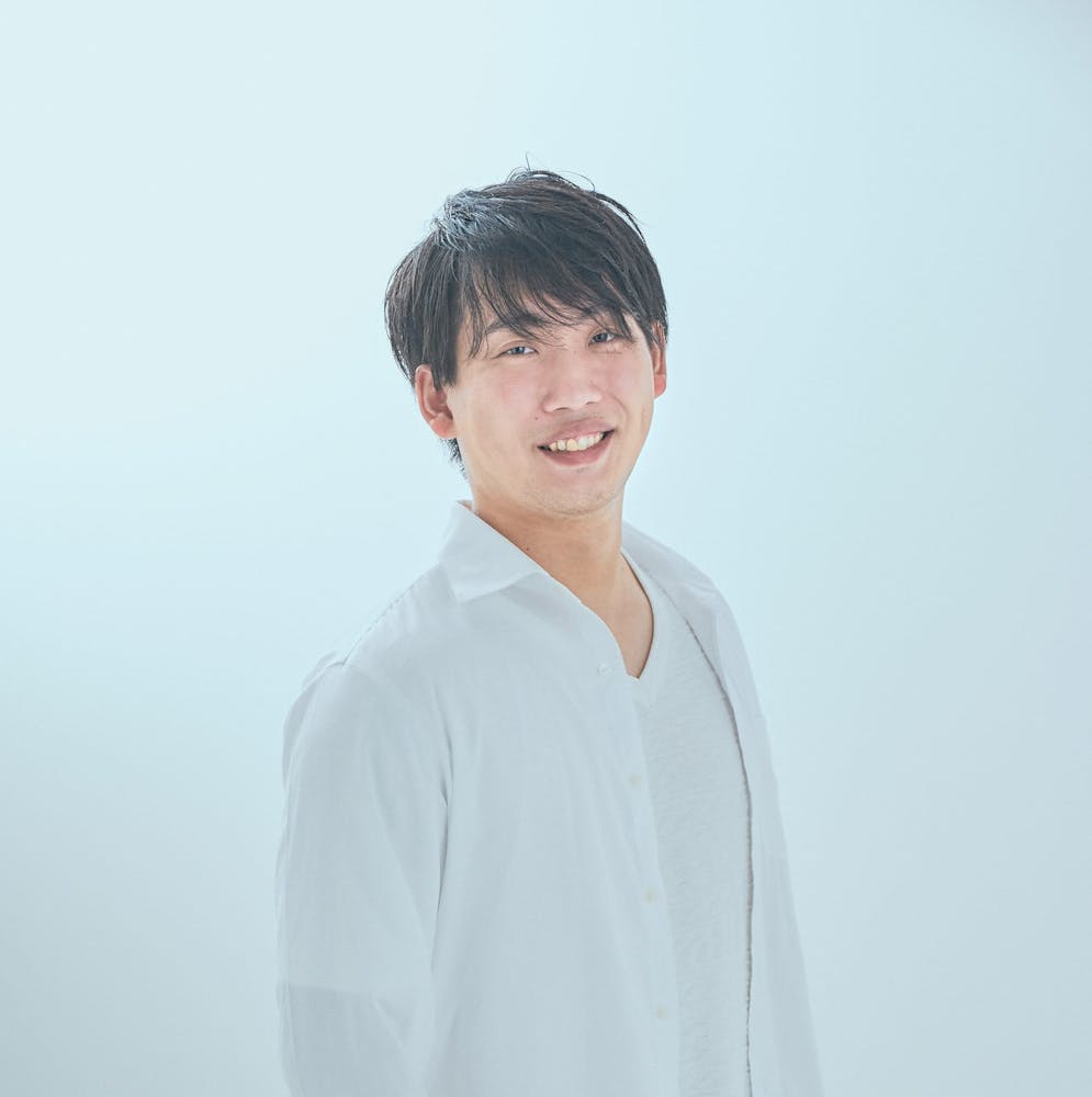 a man looking at the camera