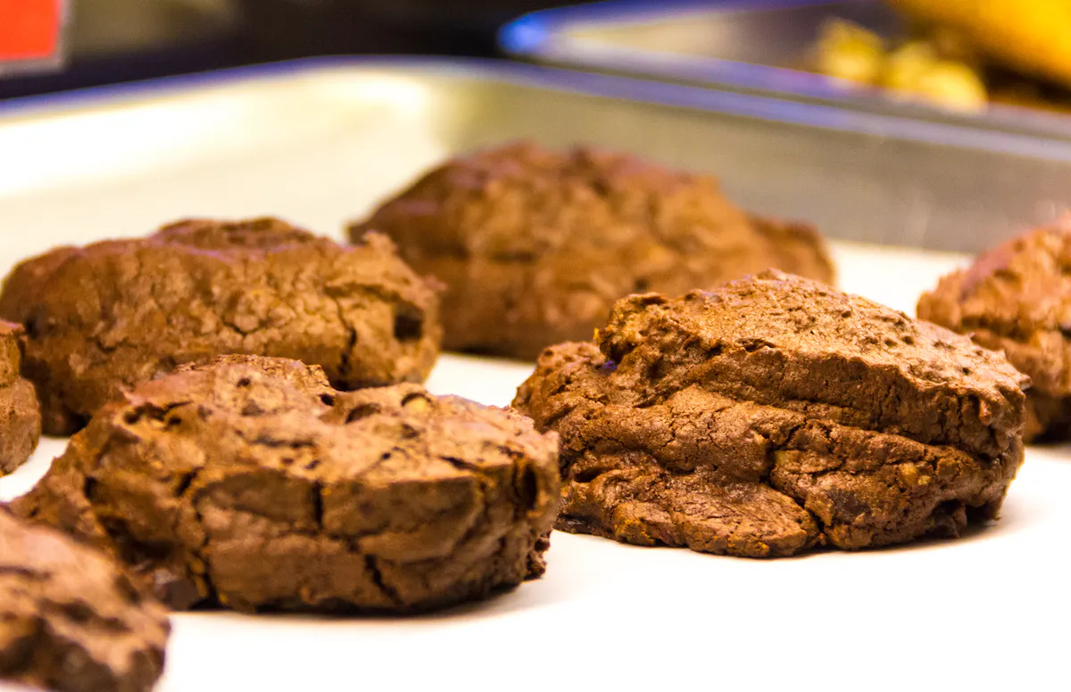 a close up look to cookies