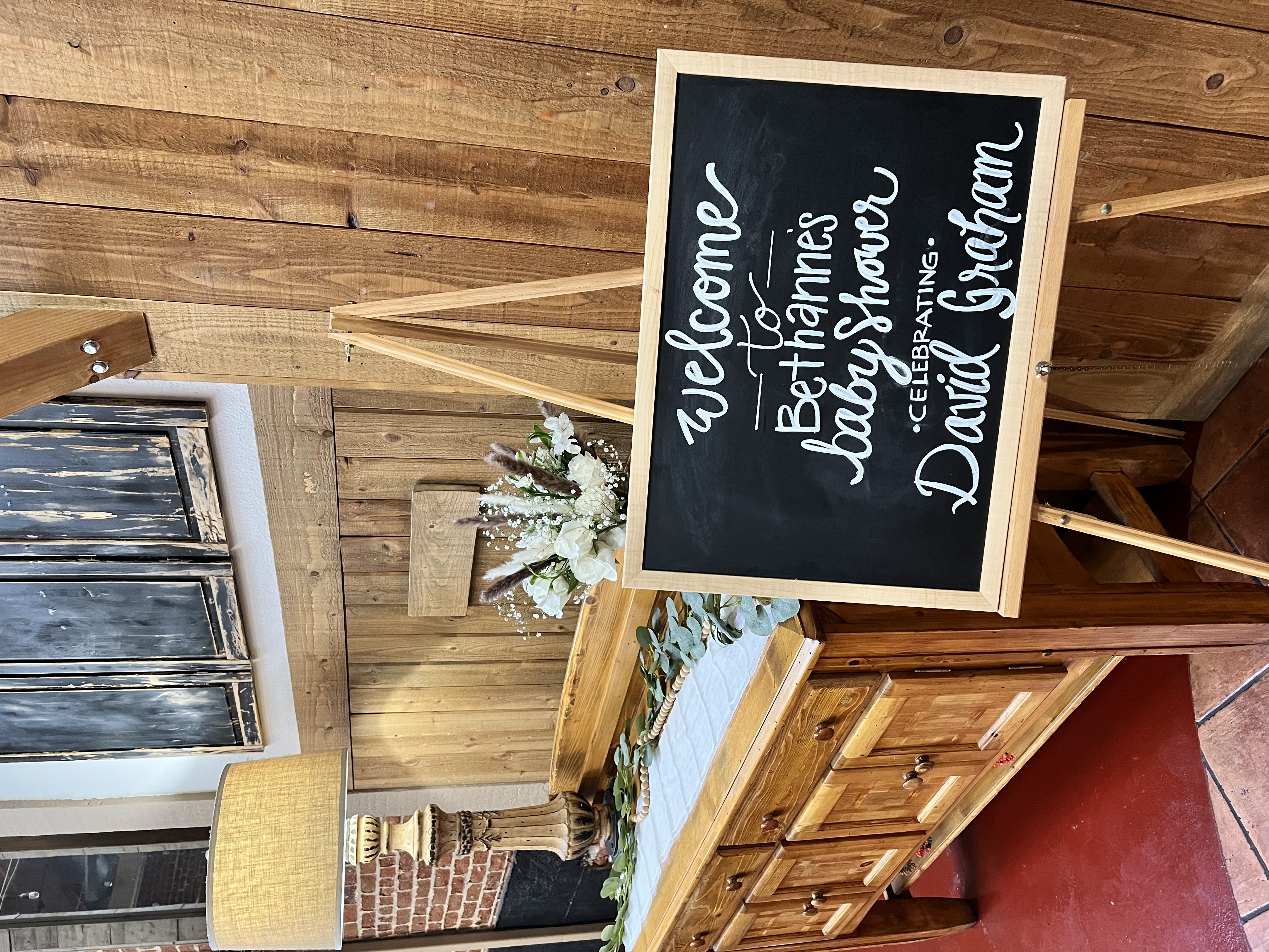 a board with a text