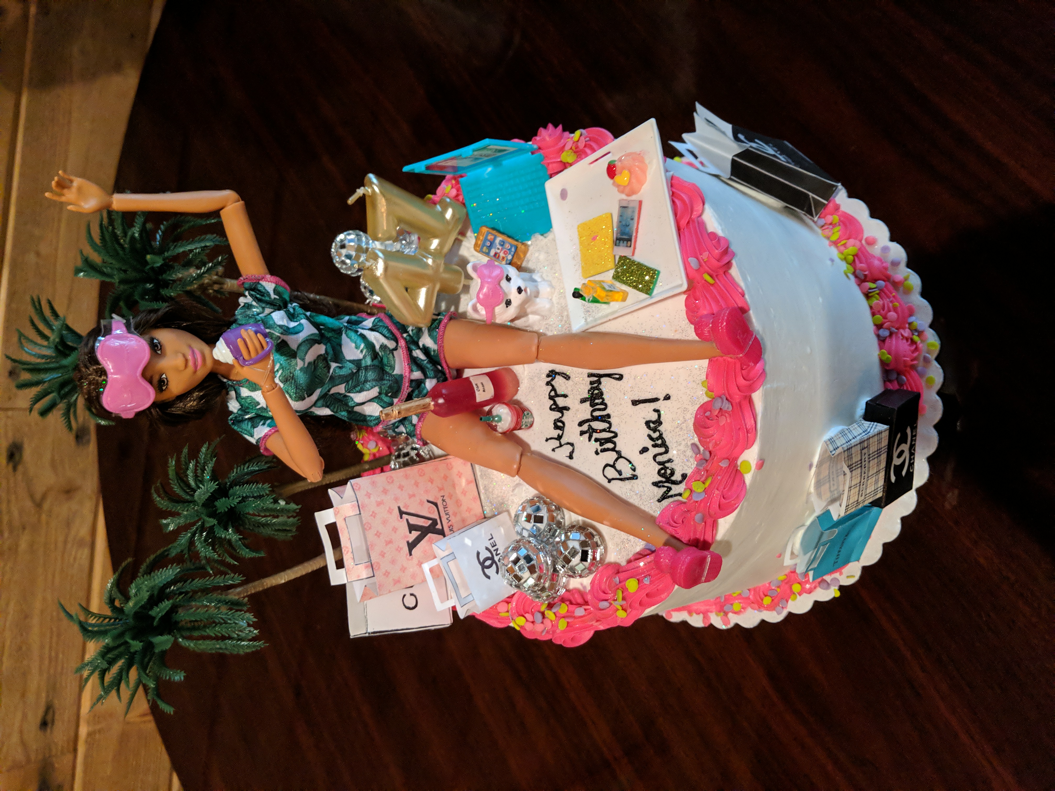 a close up look to a cake
