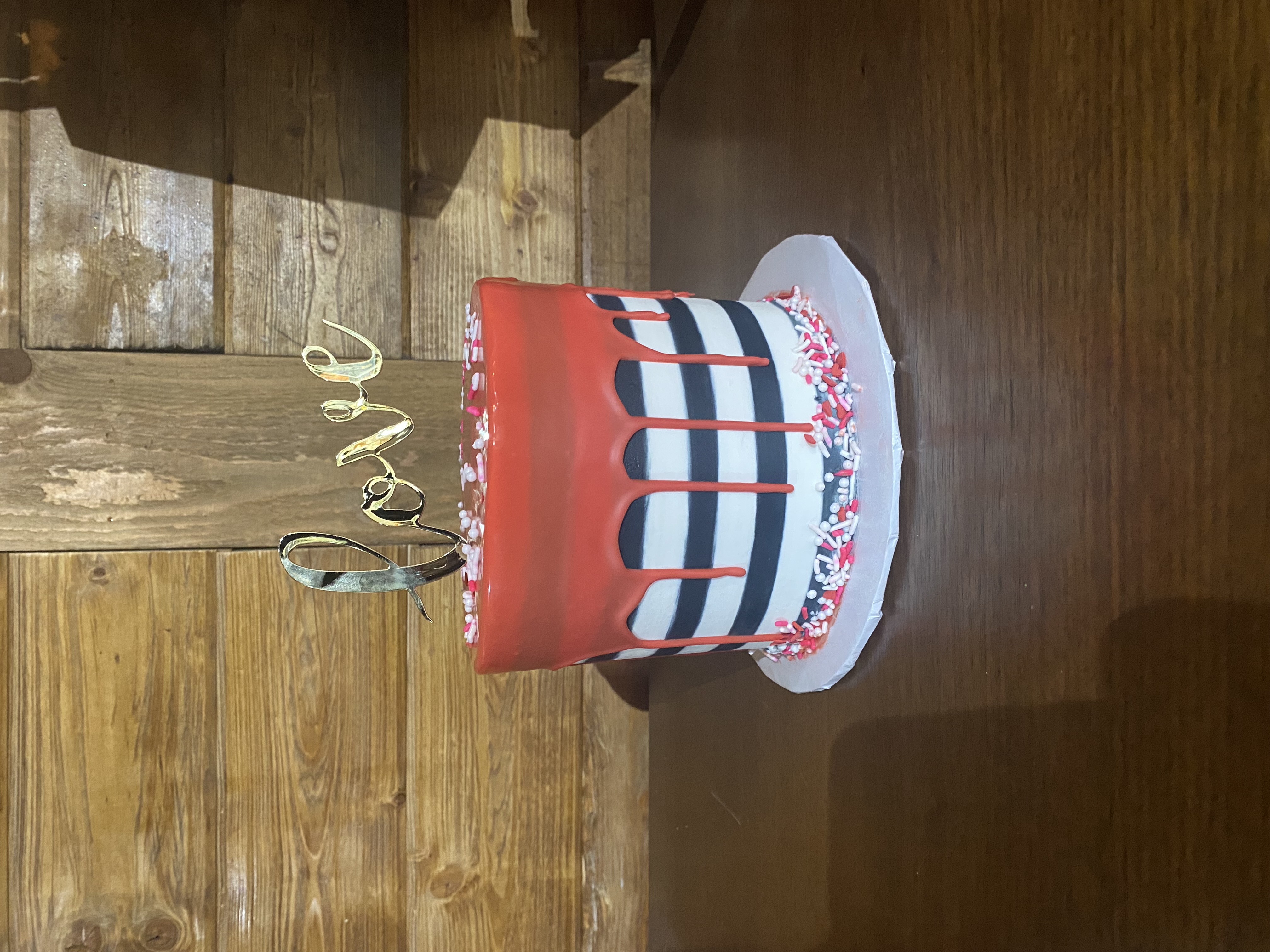 a close up look to a cake