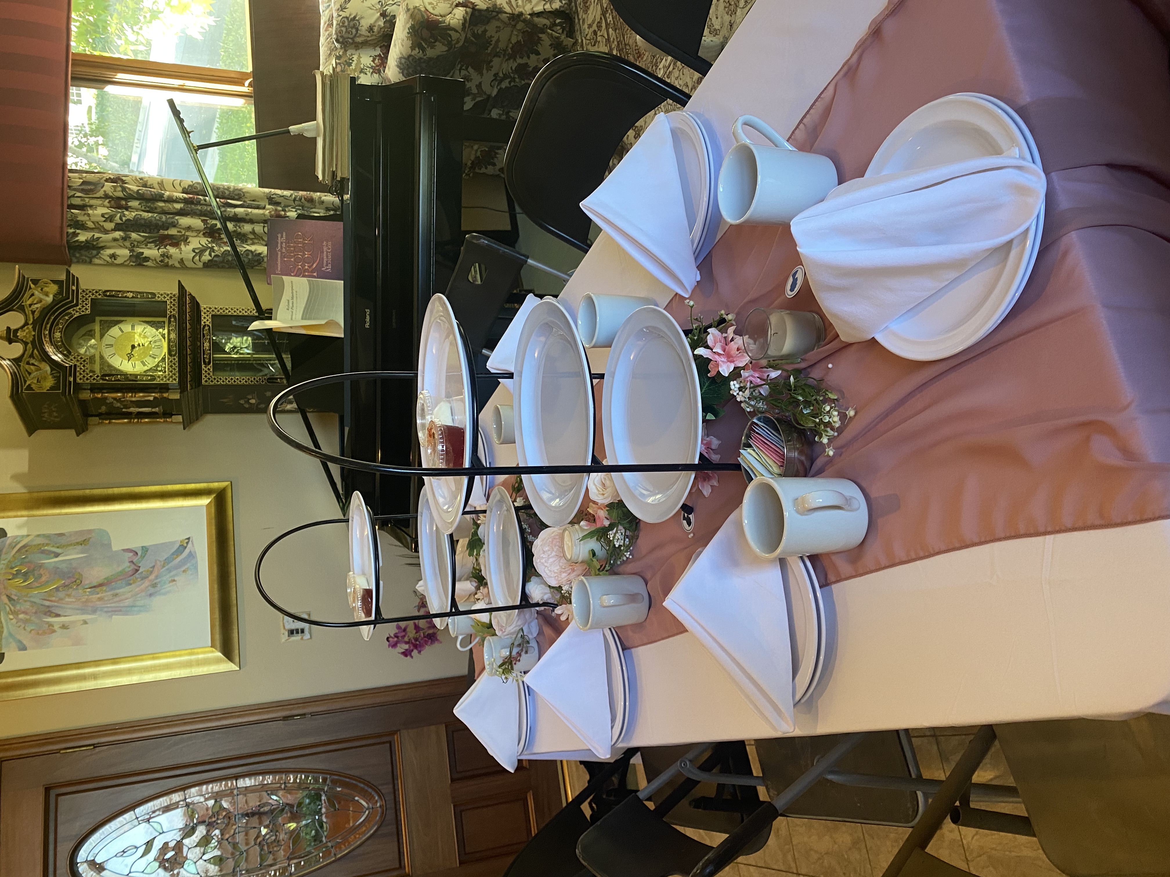 a close up look to a fancy table