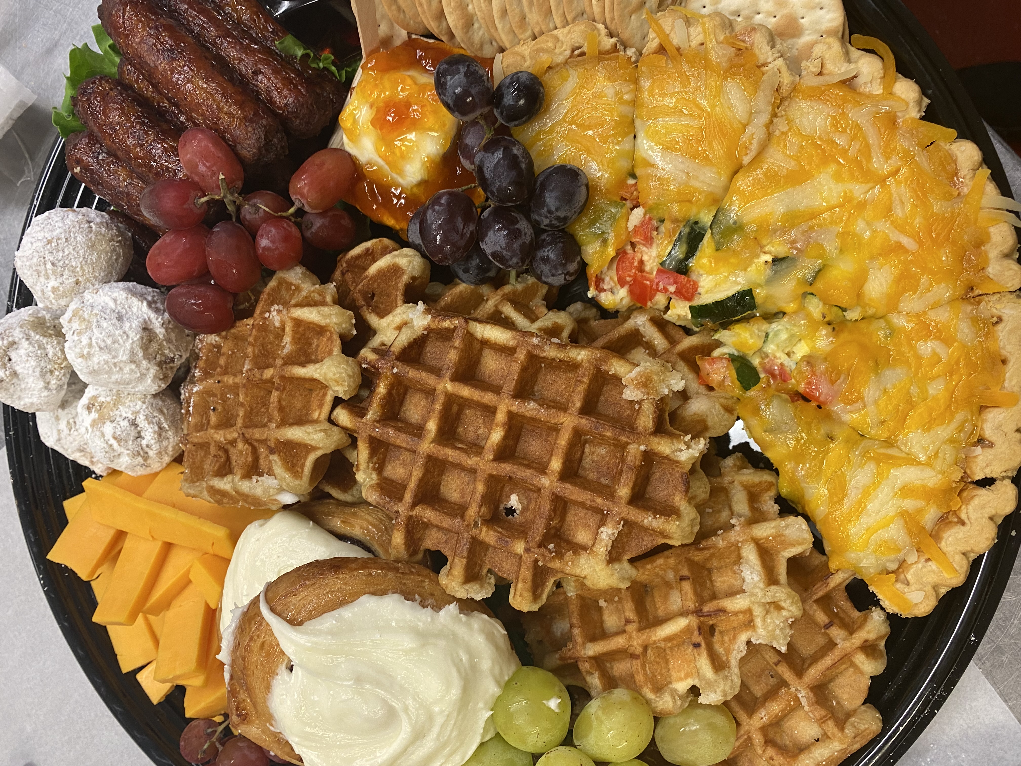 a close up look to food