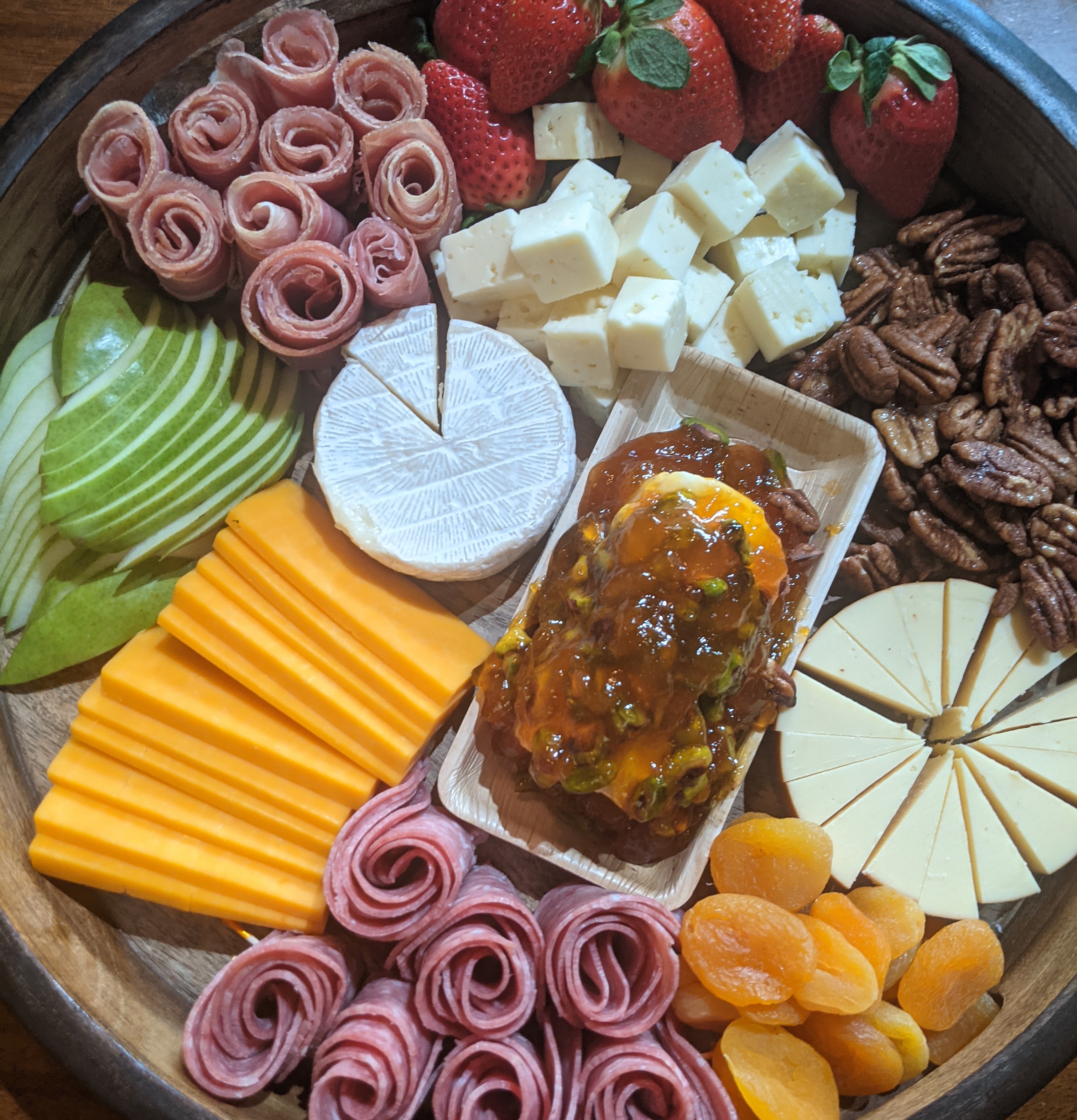 a tray of food