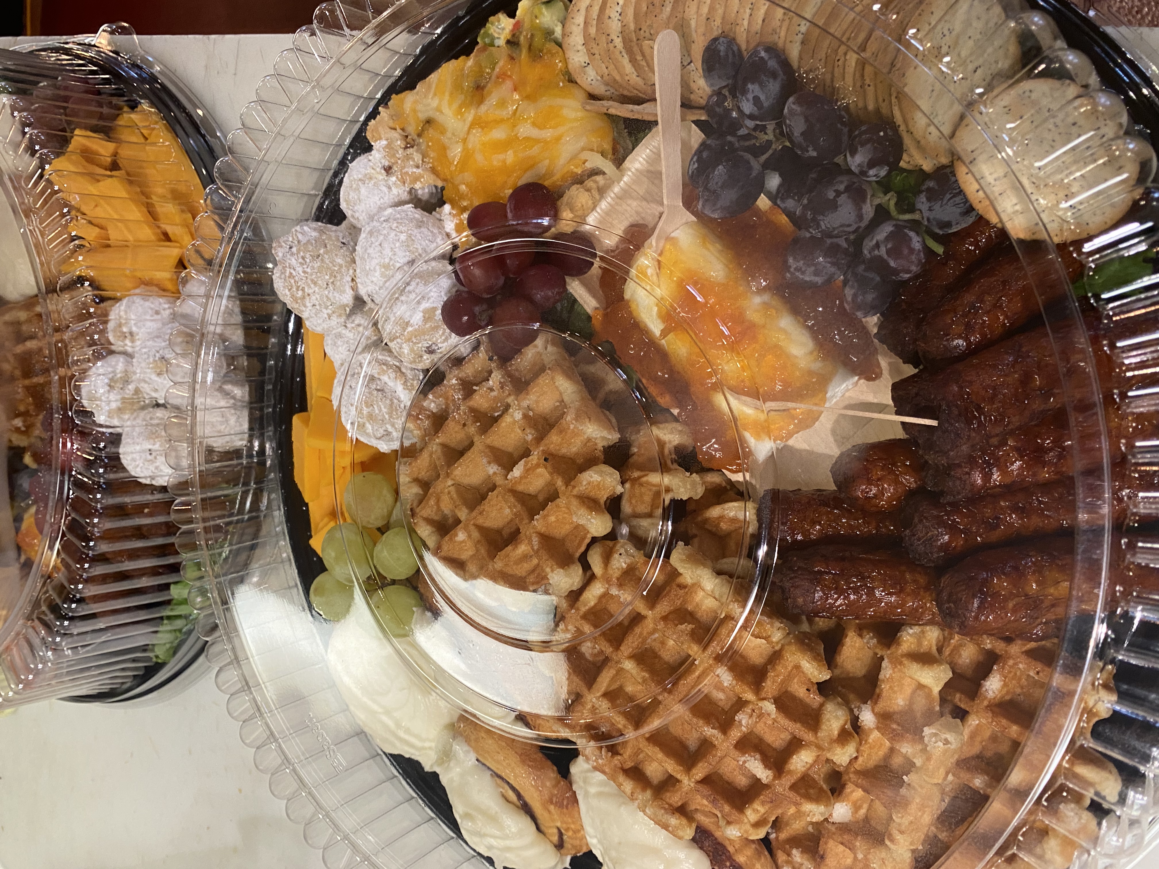 food on a table