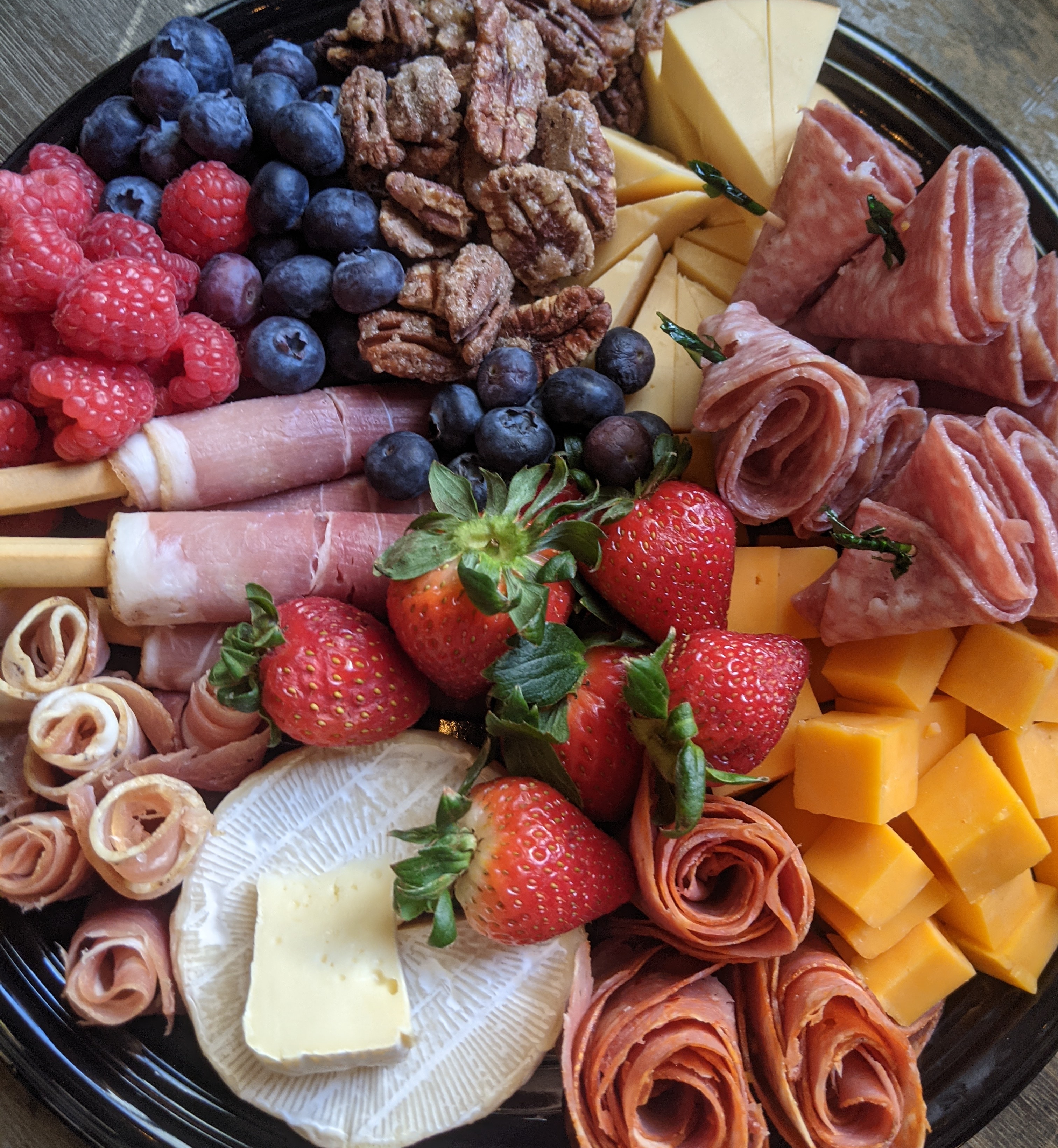 a tray of food