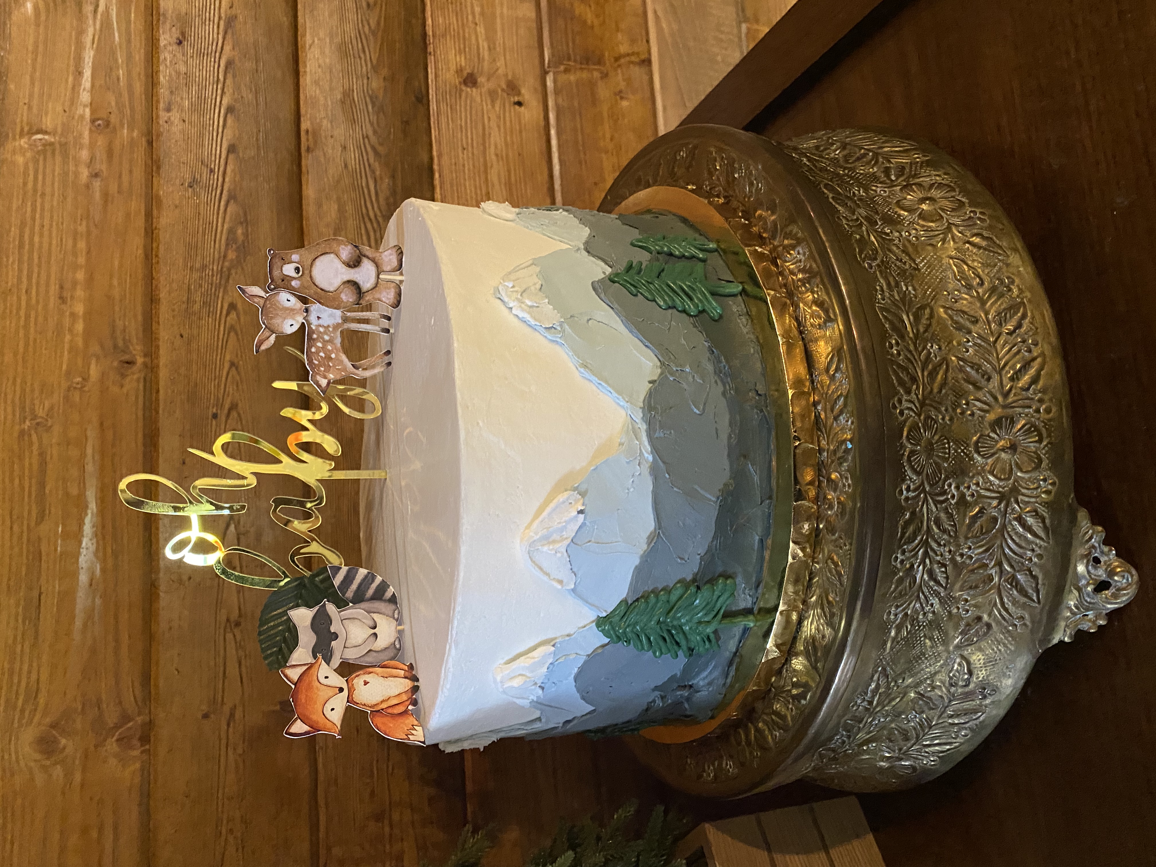 a close up look to a cake