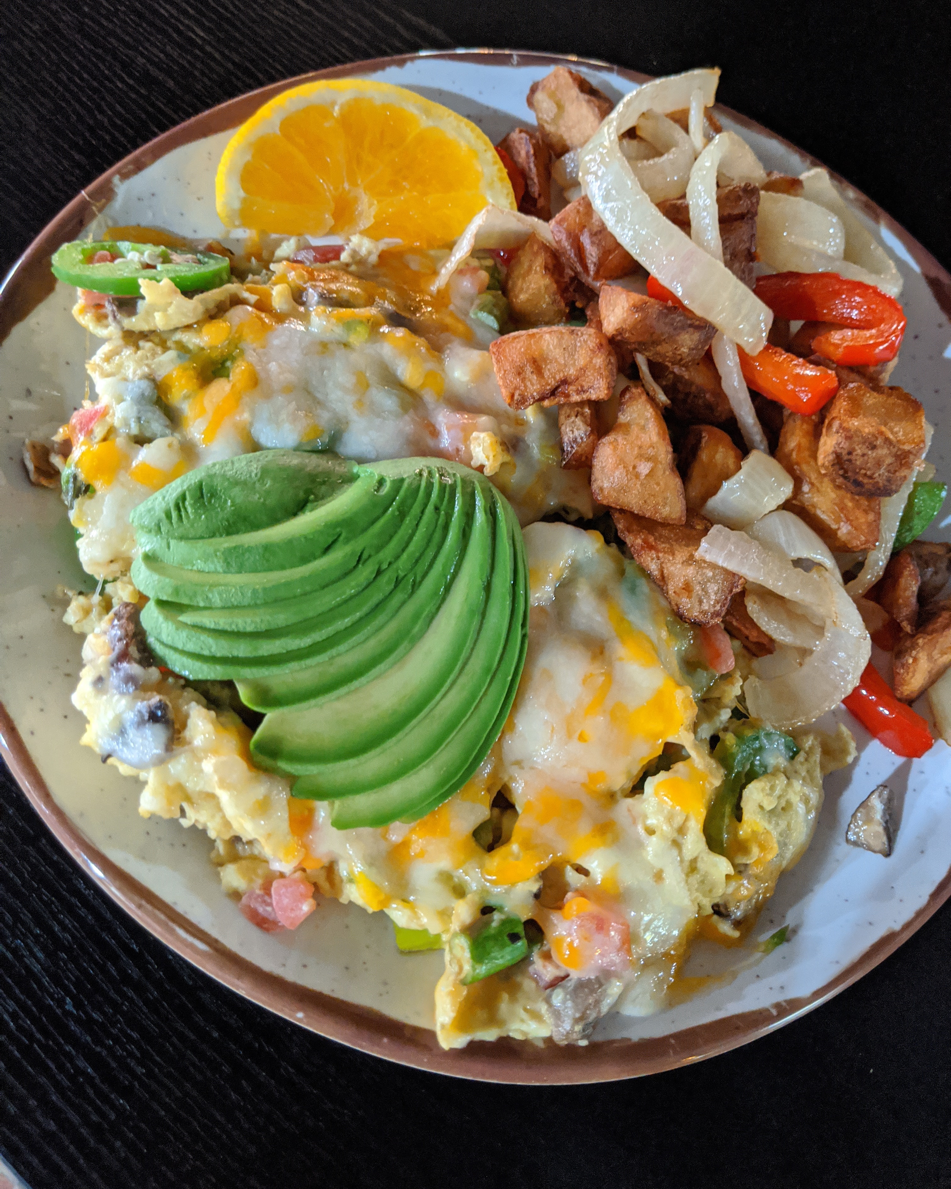 a tray of food