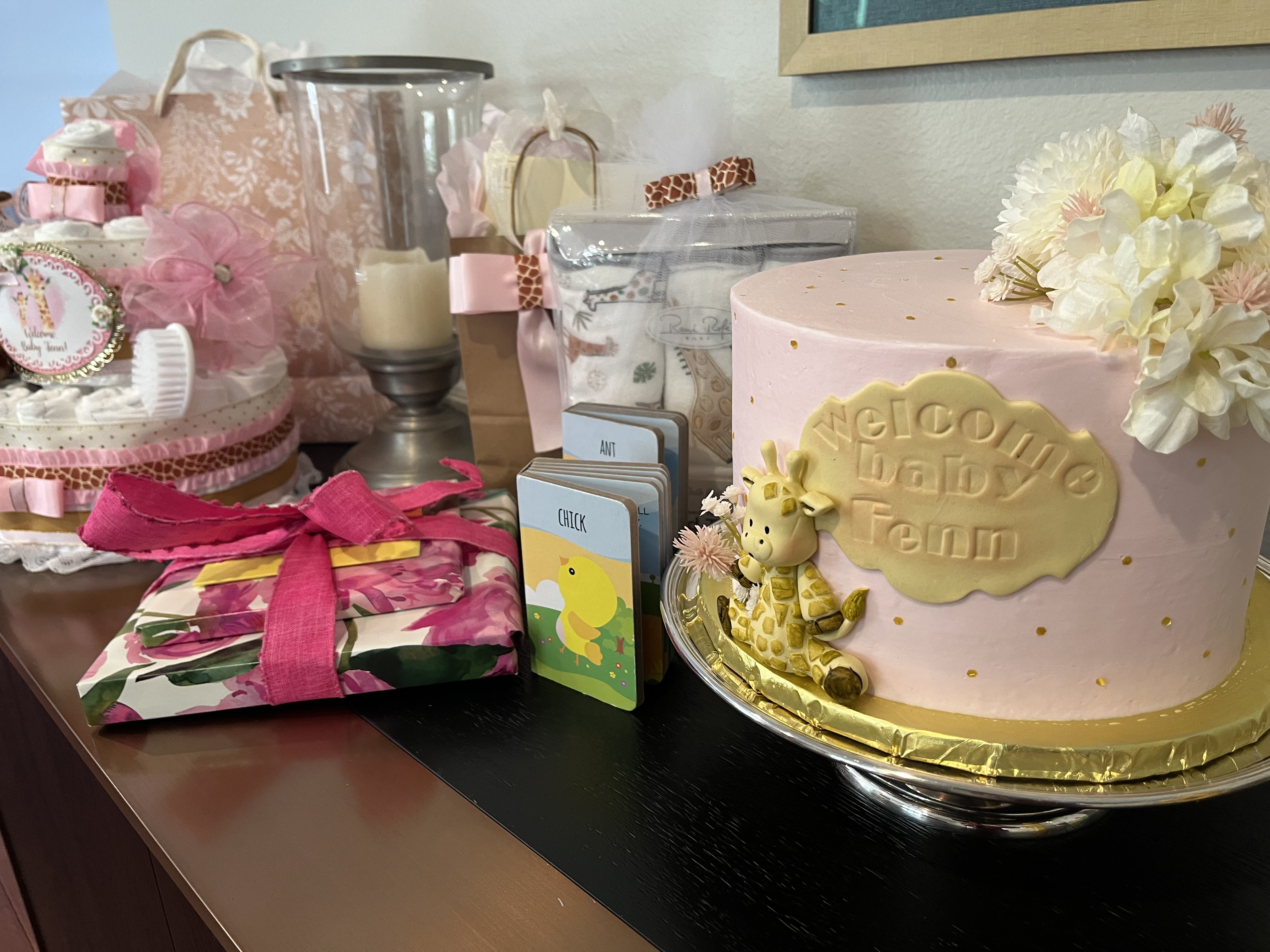 a close up look to a cake