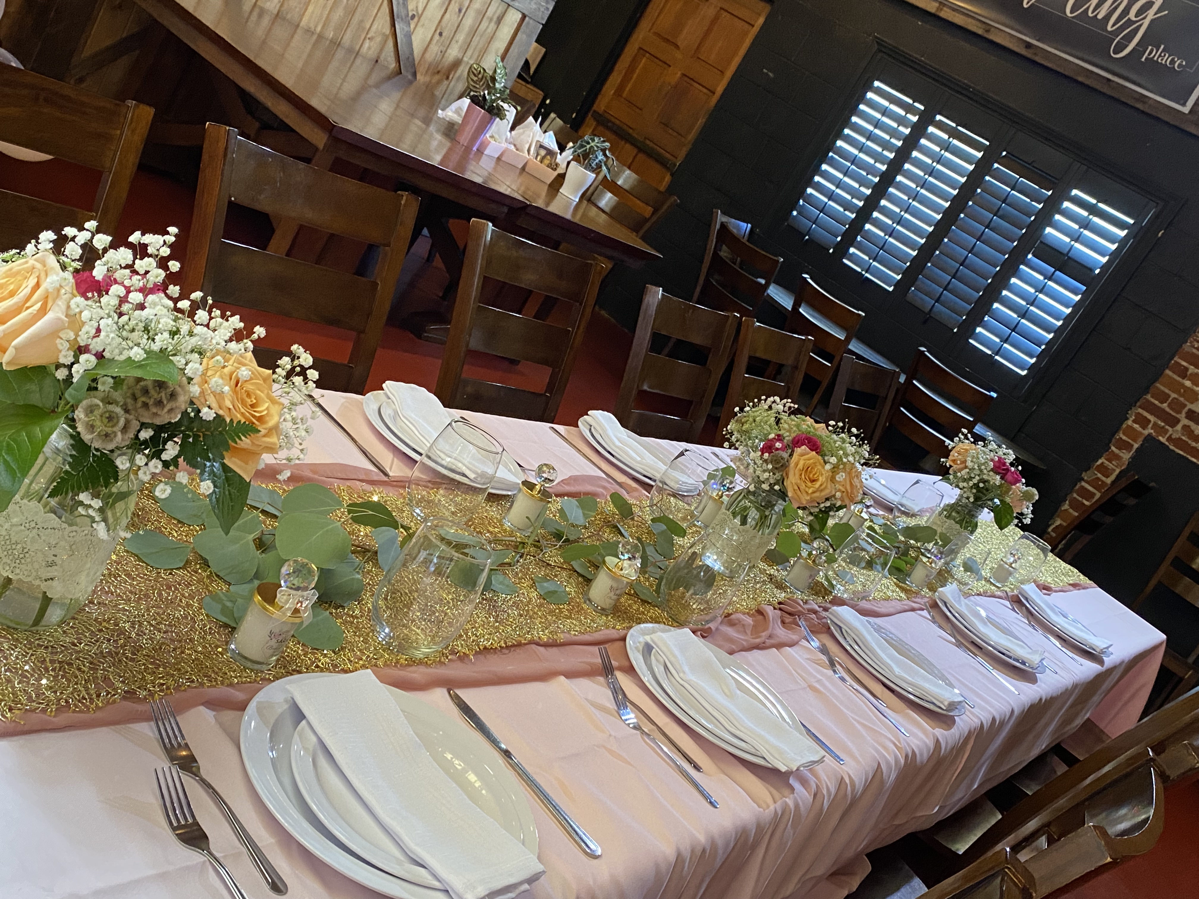 white plates on a table