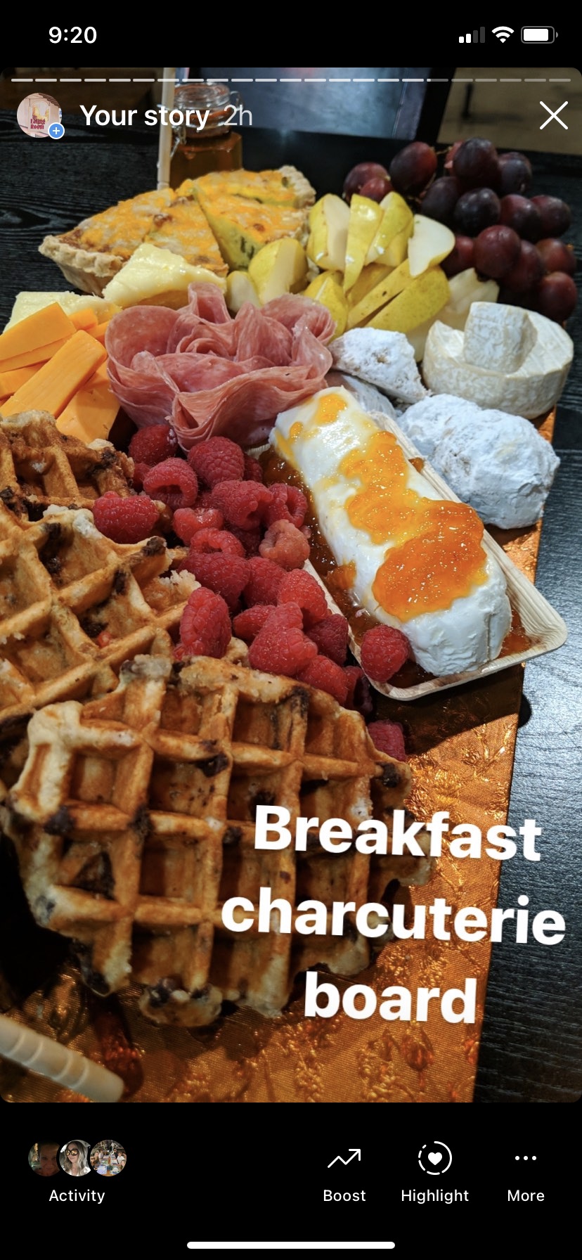 a close up of food