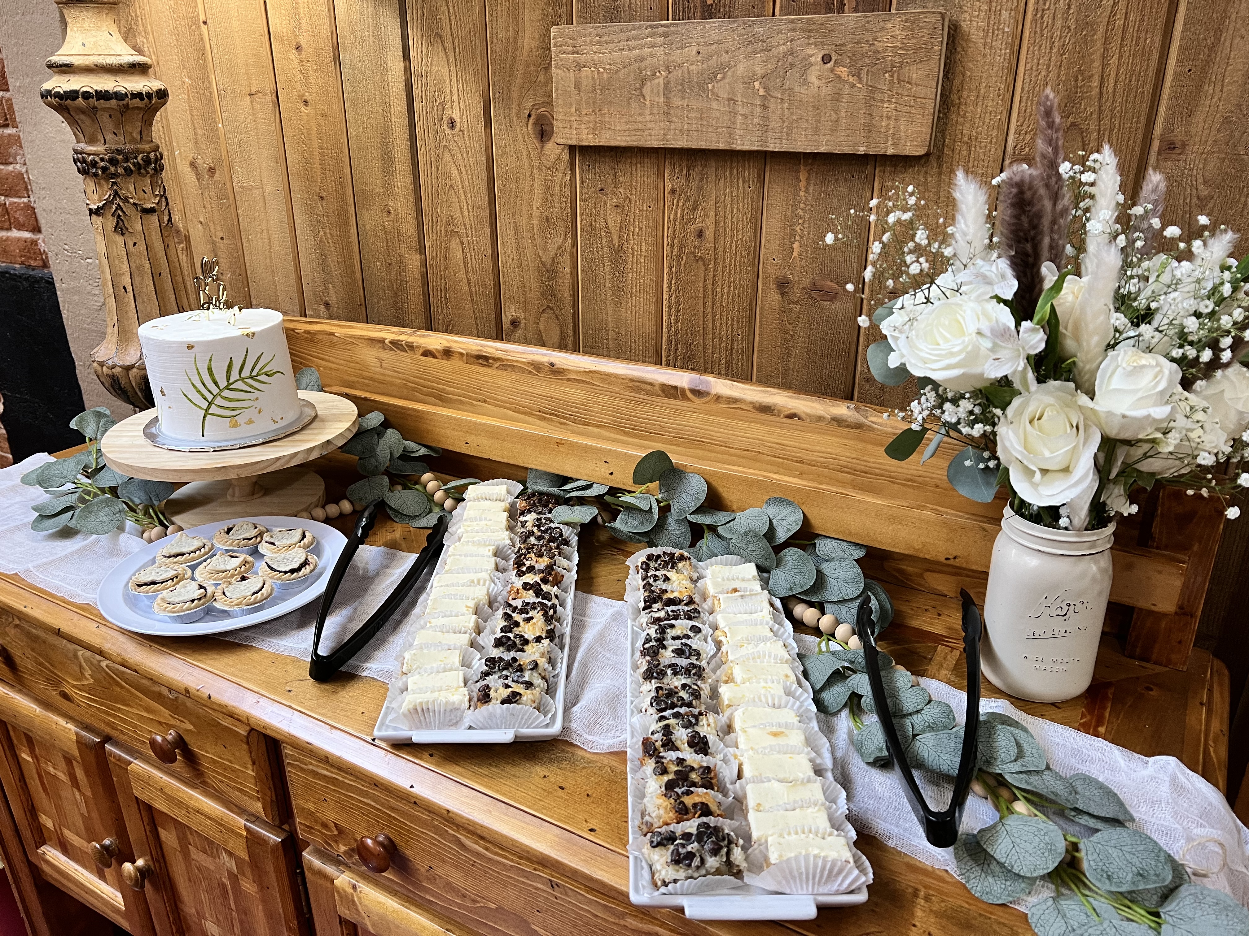 different cakes on a table