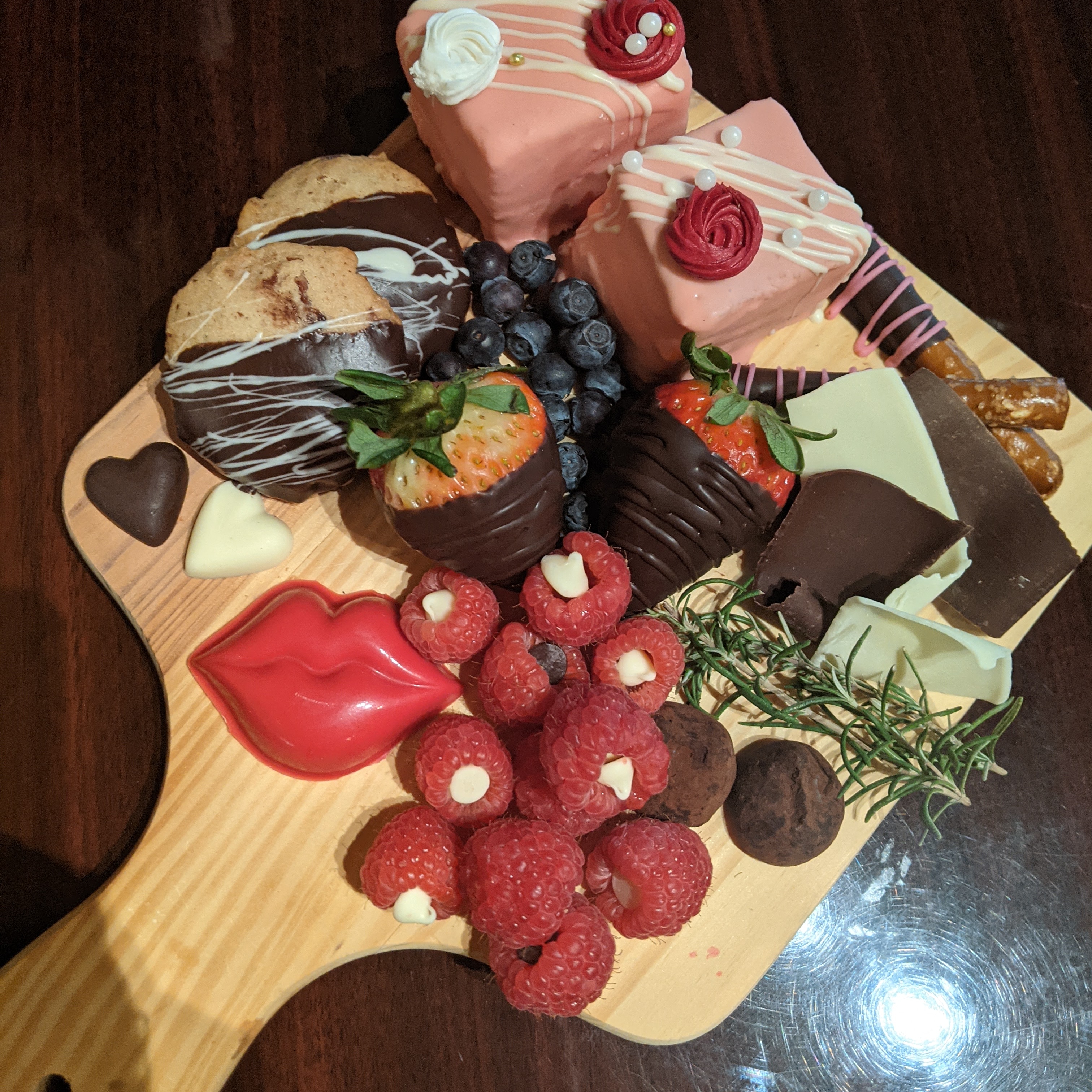 a tray of food
