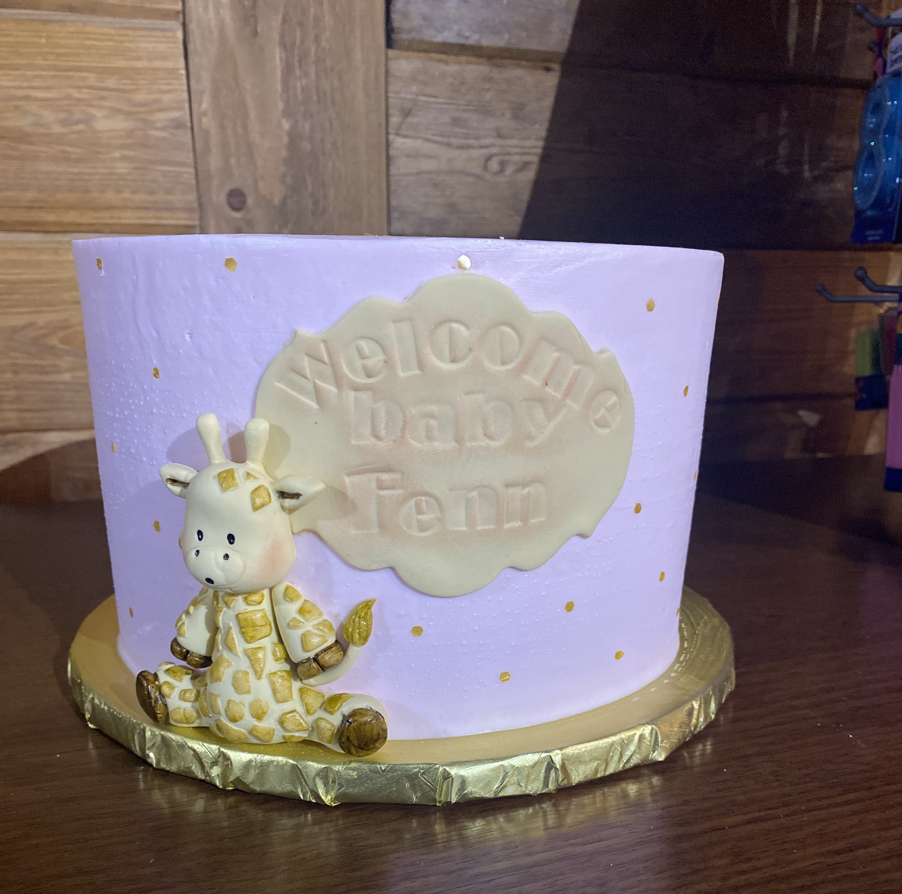 a close up look to a cake