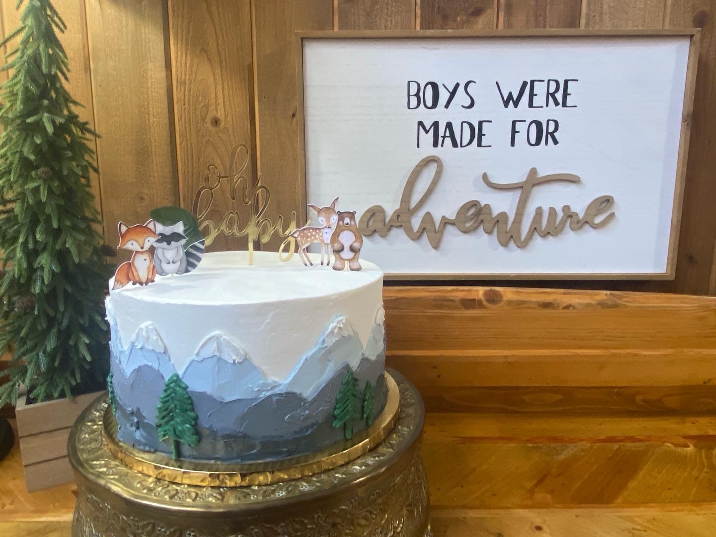 a close up look to a cake