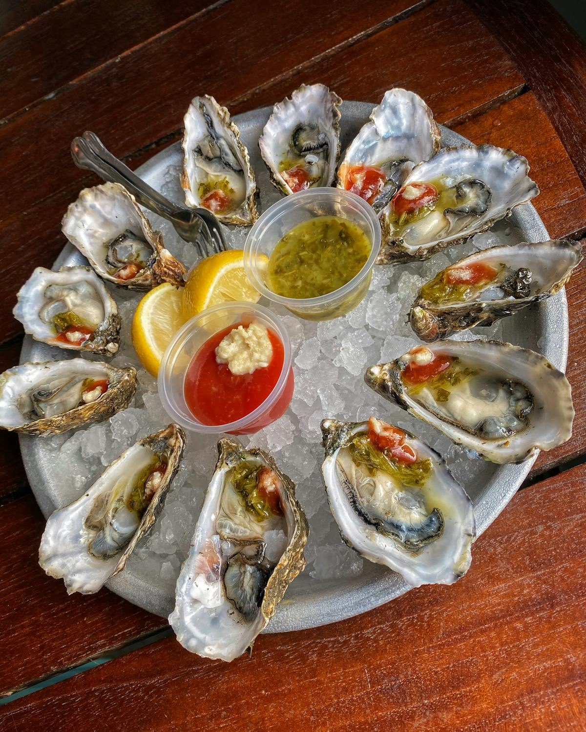 a plate of food on a table