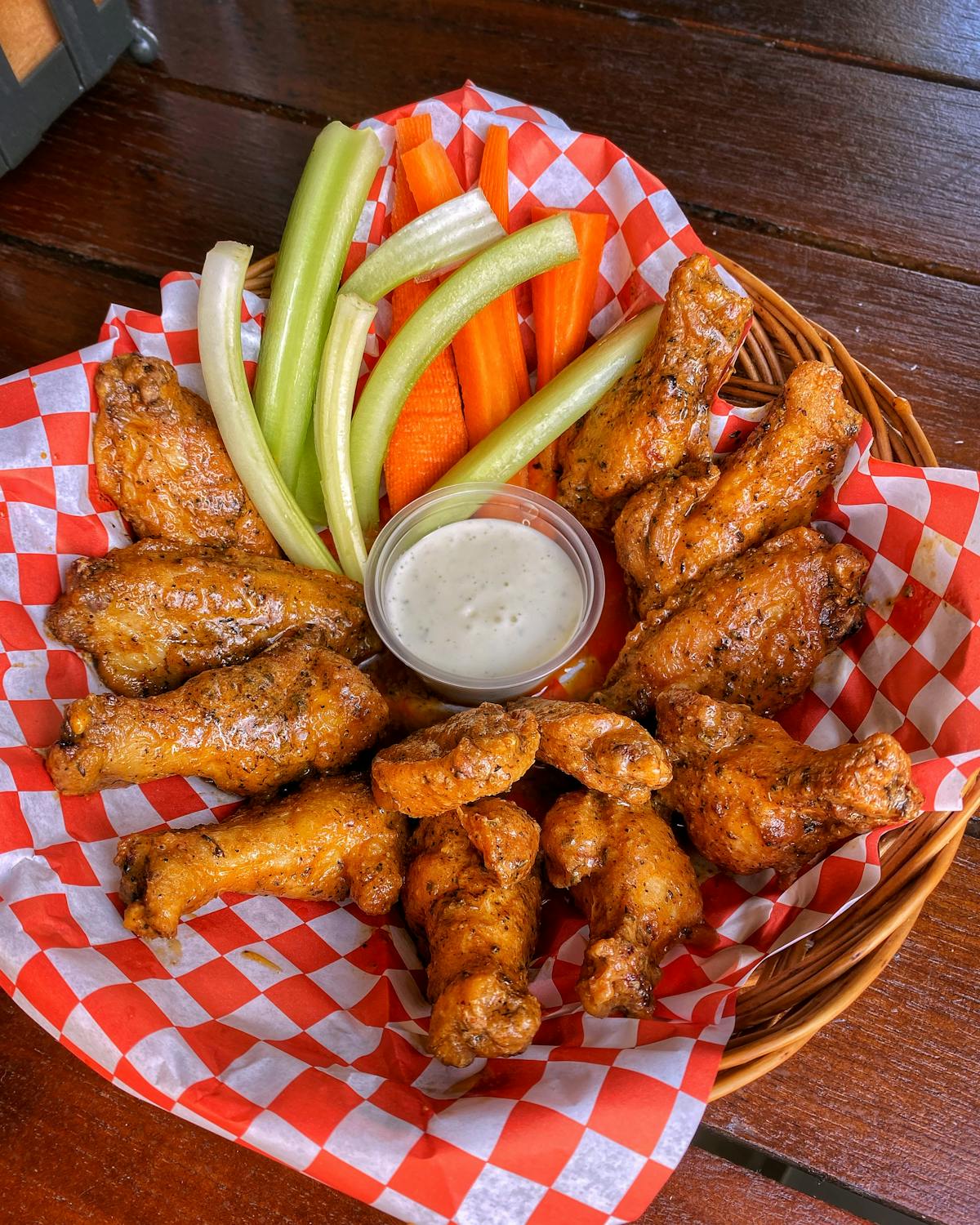 a plate of food on a table