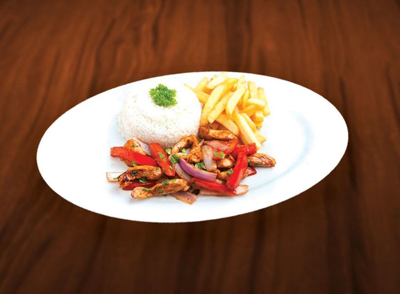Lomo Saltado De Pollo Norkys Restaurant Peruvian Restaurant in New